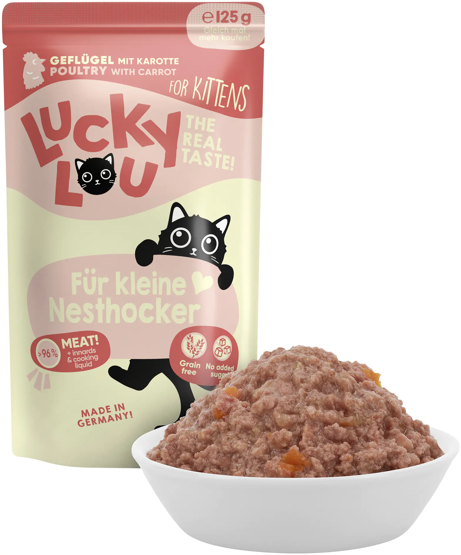 Lucky Lou Lifestage Kitten Geflügel 125g