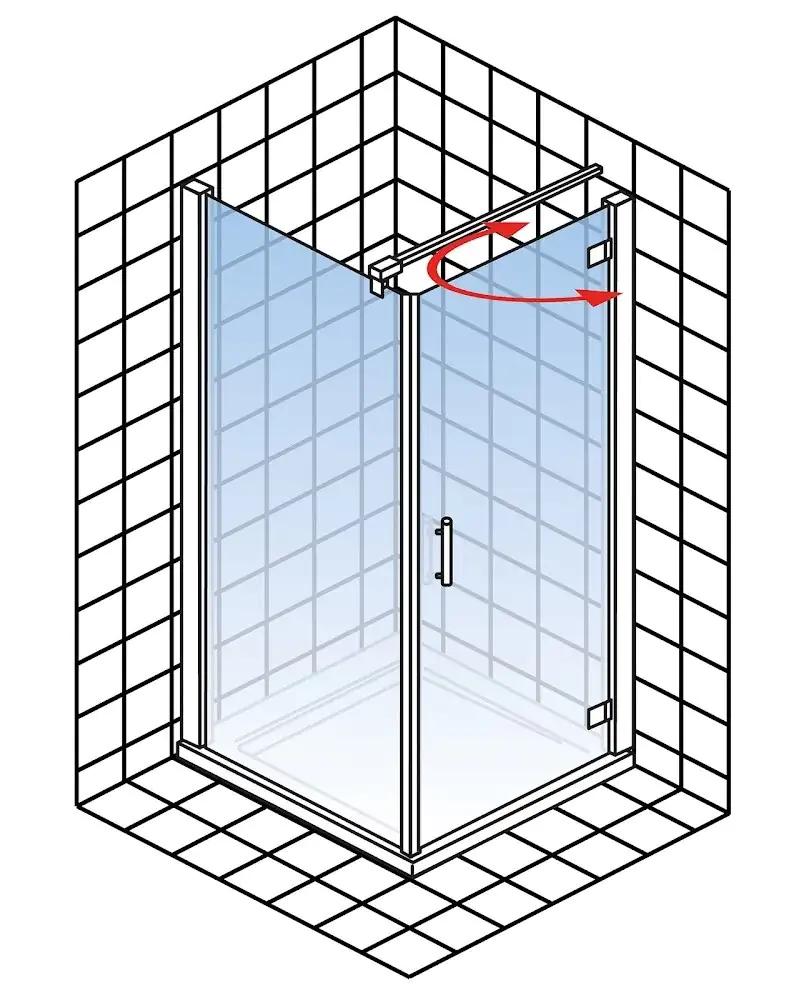 Schulte Drehtür  Seitenwand 90 x 90 x 200 cm Toura