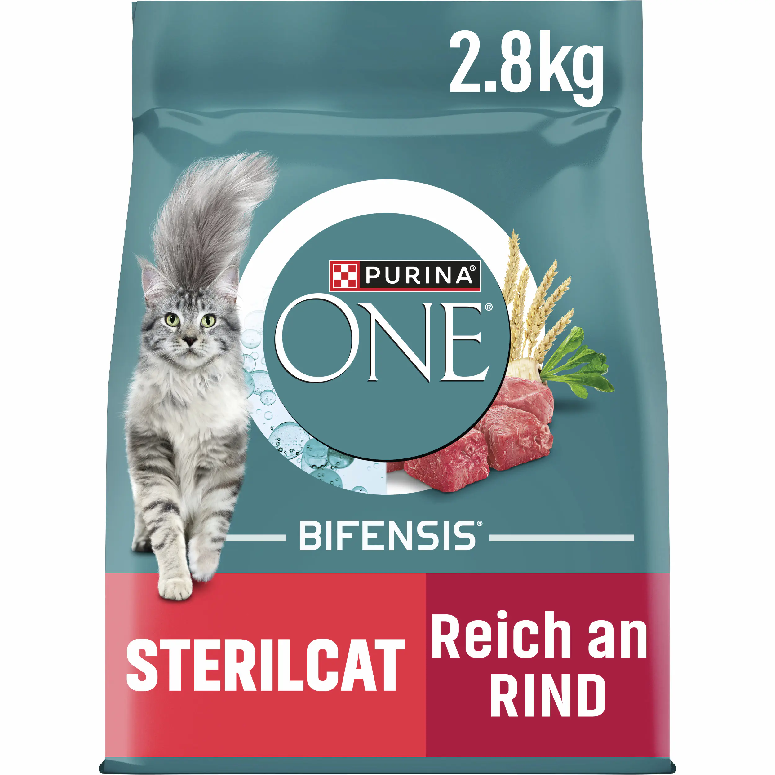 Purina One Katzenfutter reich an Rind 2,8 kg