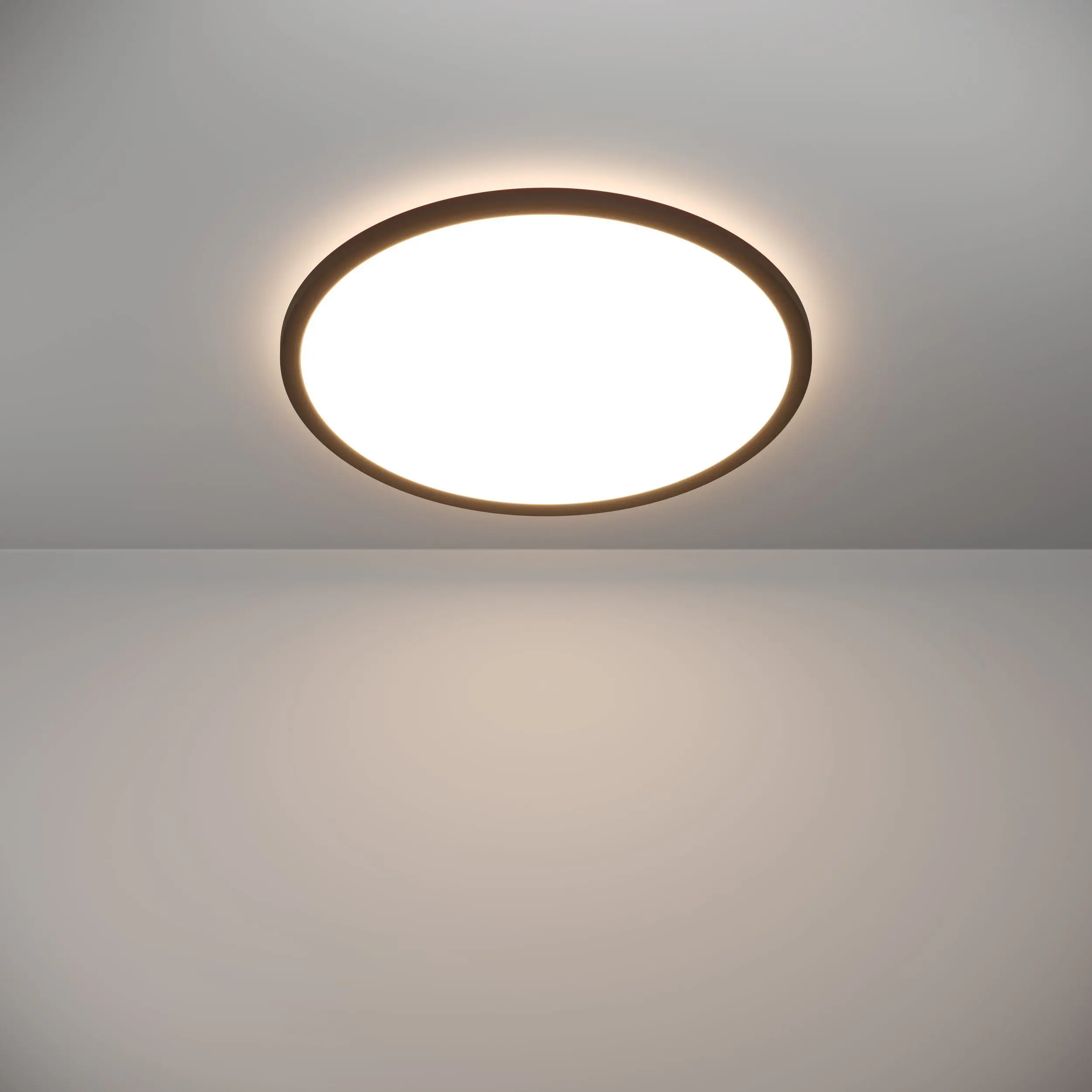 Eglo LED Deckenleuchte Rovito-R schwarz Ø 50 x 3 cm warmweiß-kaltweiß dimmbar