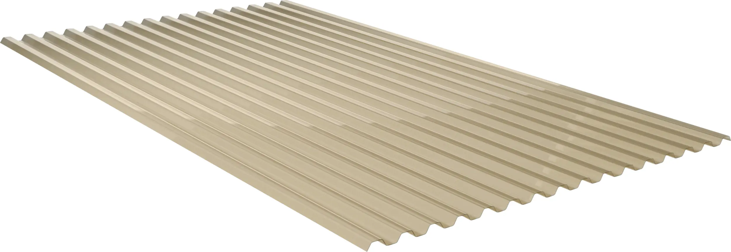 PVC-Wellplatte Trapez 70/18 200 x 109 cm 1 mm bronze