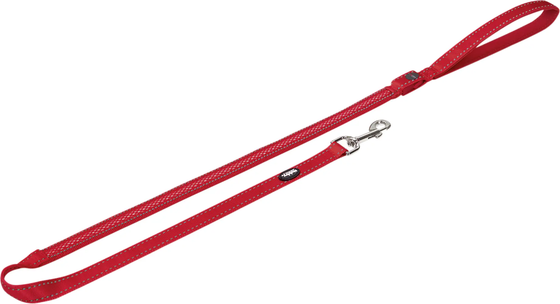 Nobby Hundeleine Flash Mesh 1,2 m x 2,5 cm rot
