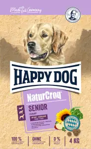 Happy Dog NaturCroq Premium Hundetrockenfutter Senior 4 kg Geflügel 