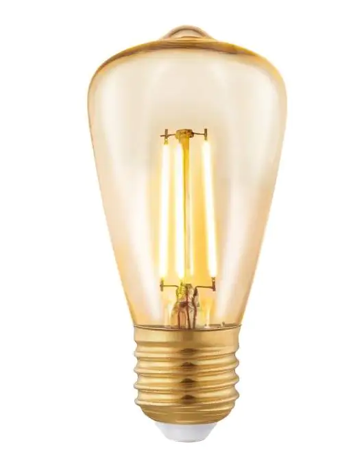 Eglo LED Leuchtmittel Edison ST64 E27 3,5W amber
