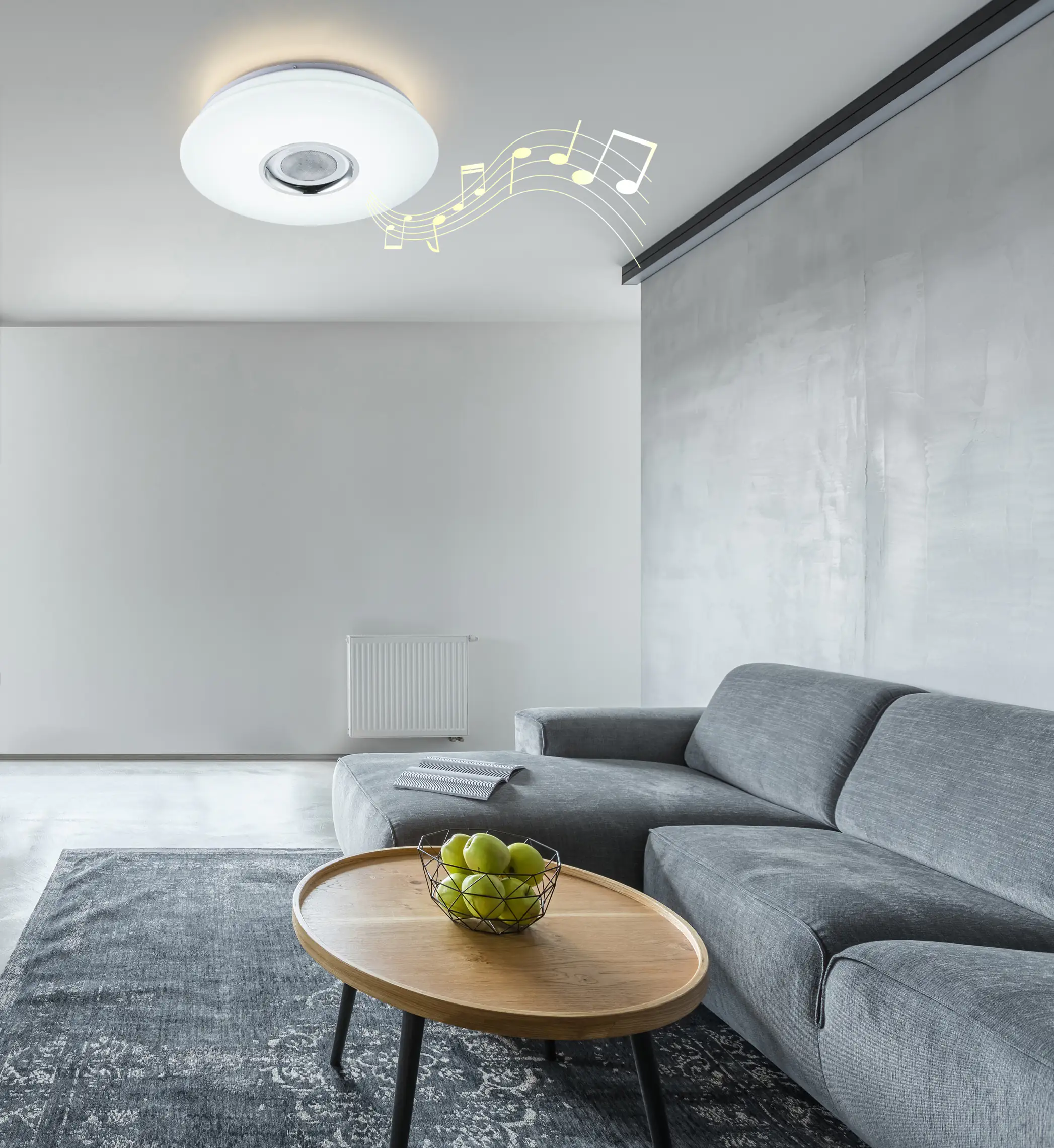 Globo LED Deckenleuchte TUNE mit integriertem Bluetooth Lautsprecher
