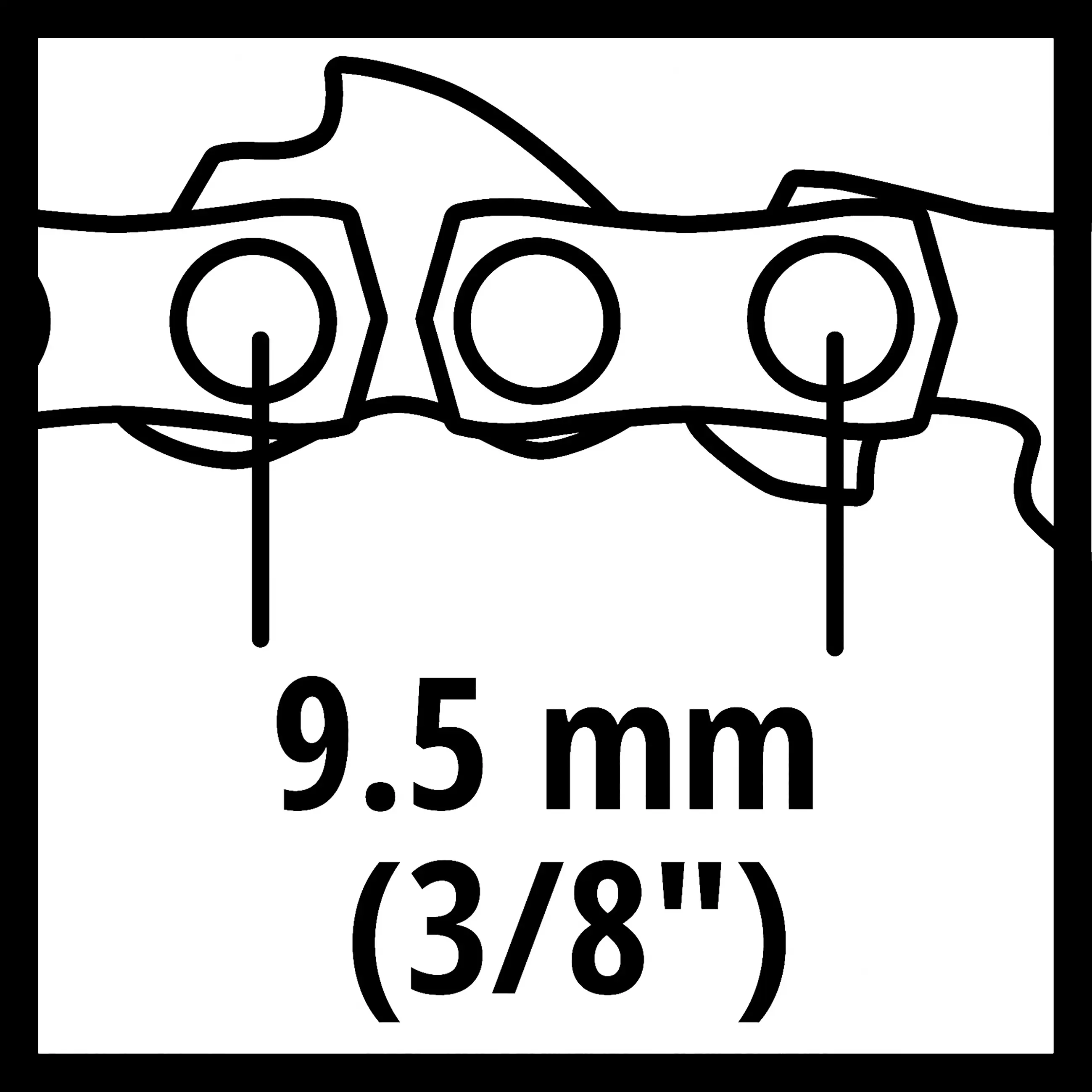 Einhell Ersatzkette Kettensäge 20 cm 1,1 33T 3/8