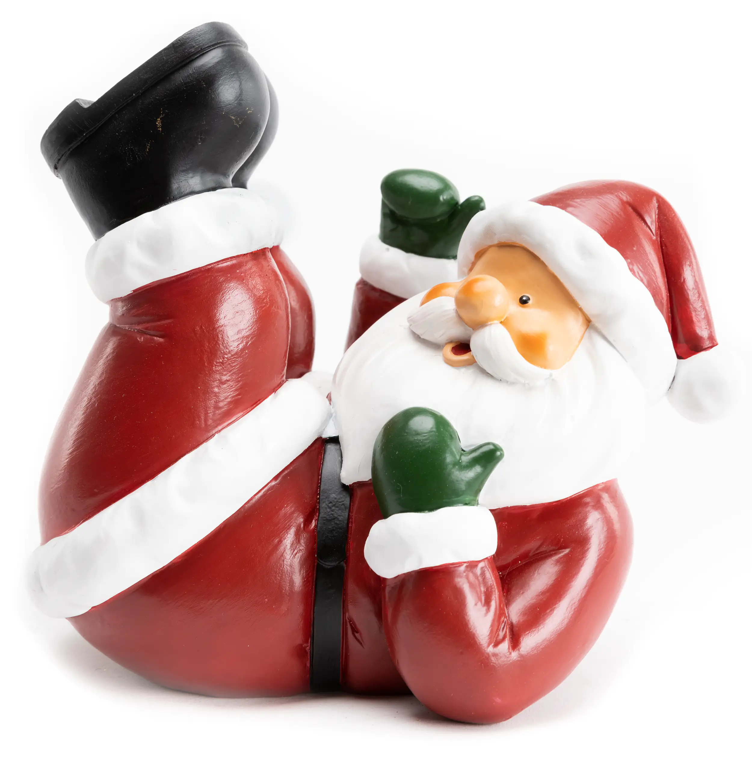 TrendLine Dekofigur Weihnachtsmann 20 x 18 cm rot-weiß
