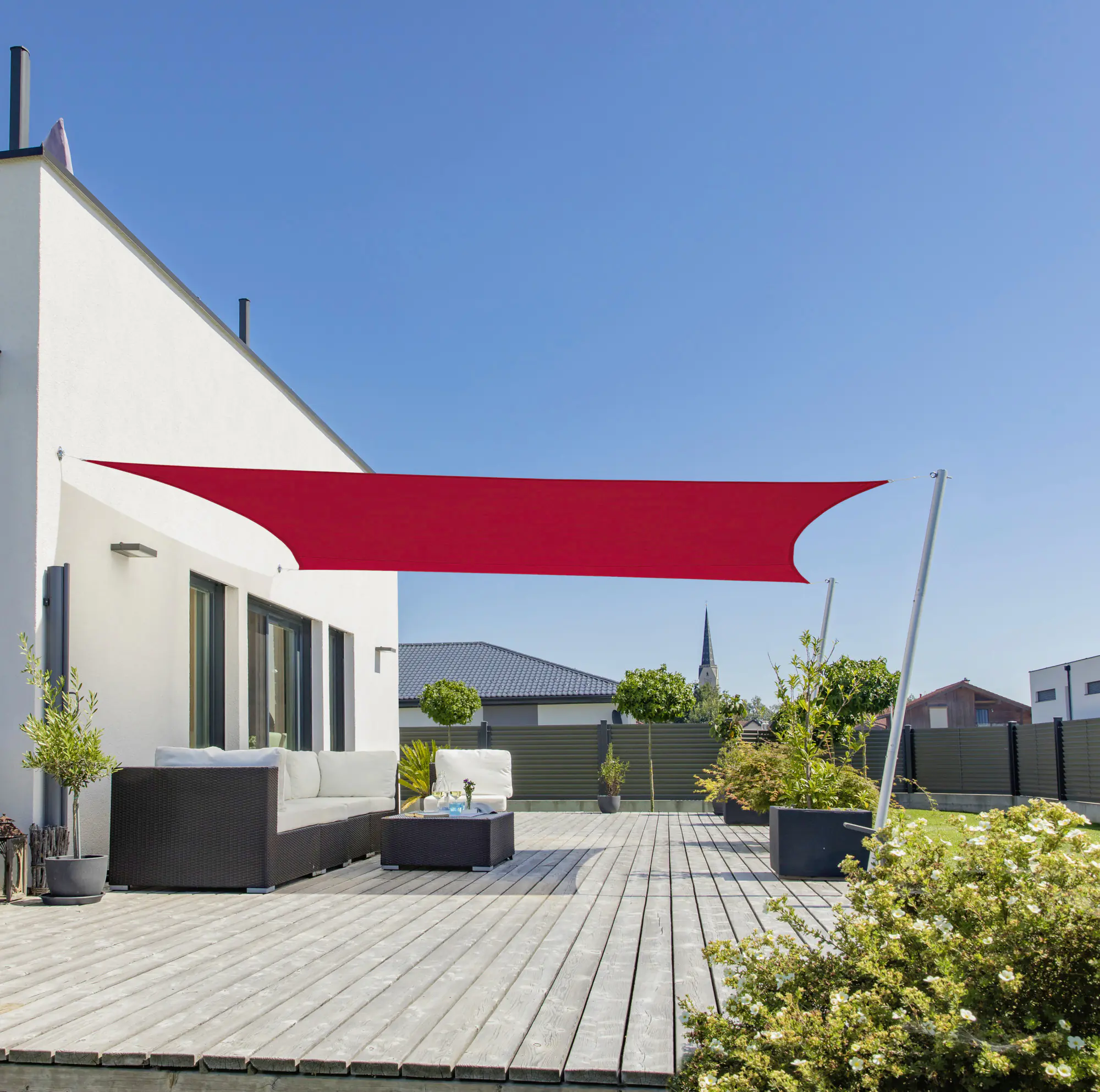 Windhager Sonnensegel Cannes brick 3 x 4 m