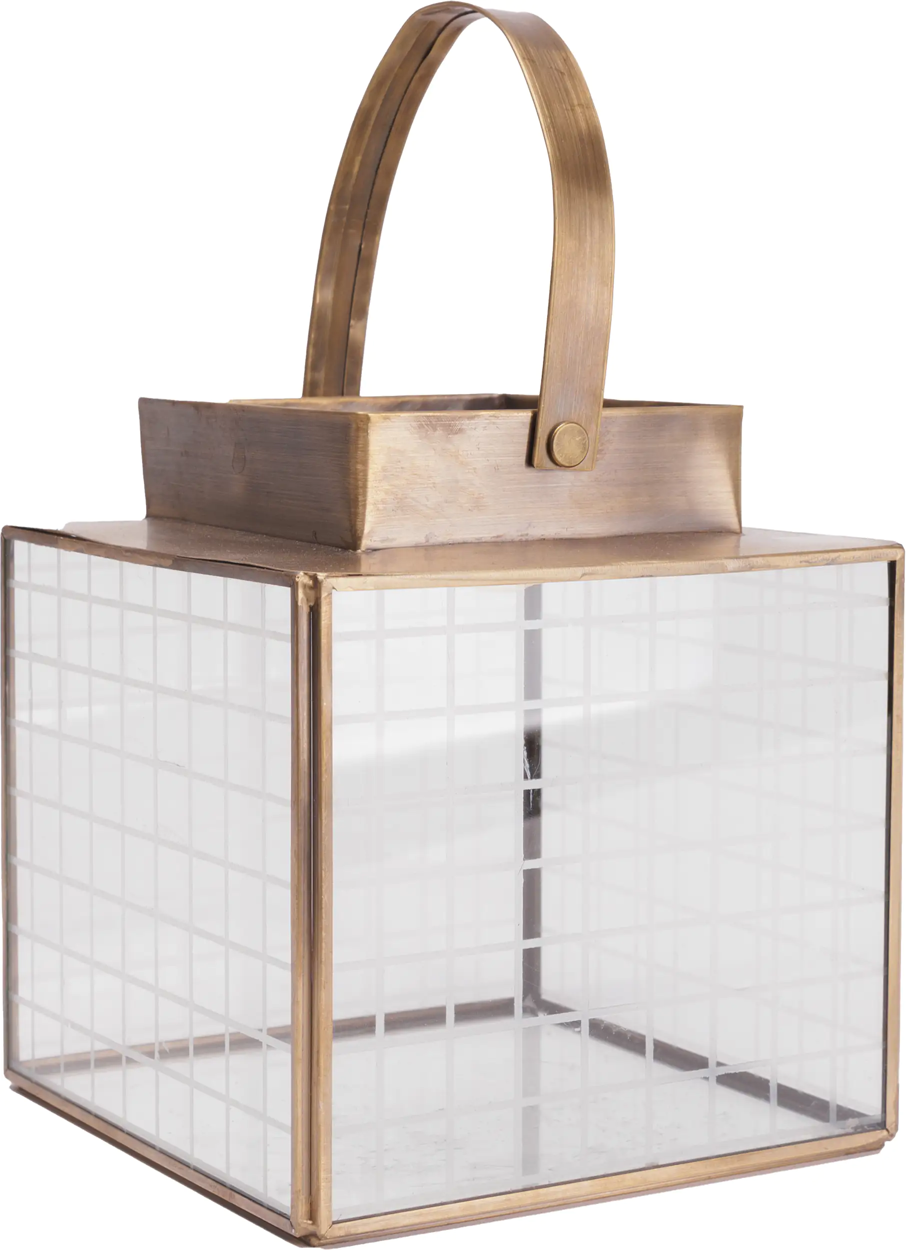 TrendLine Laterne Metall 15 x 14 cm gold