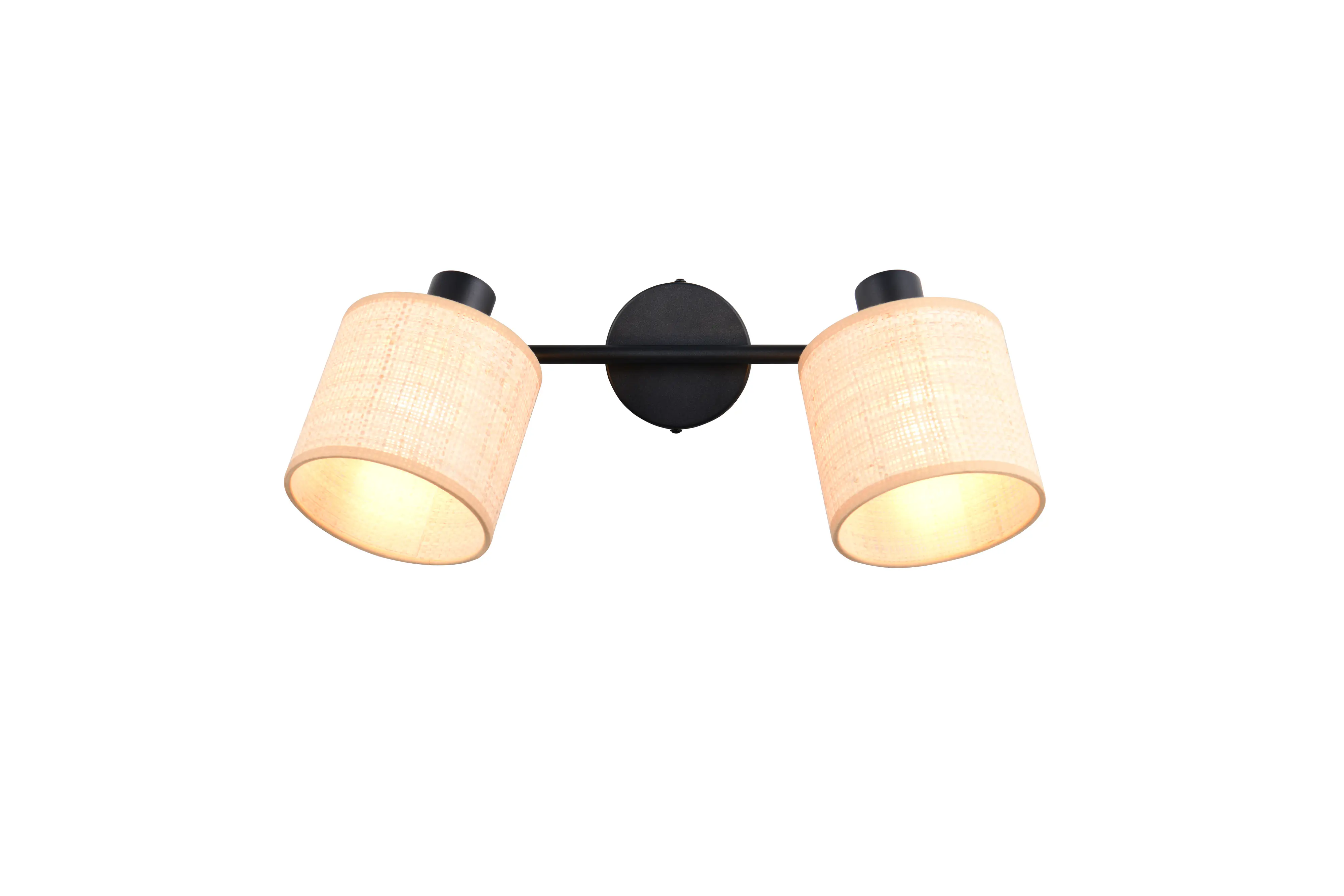 Trio Deckenstrahler 2er Spot Aimee 42,5 cm schwarz matt/natur