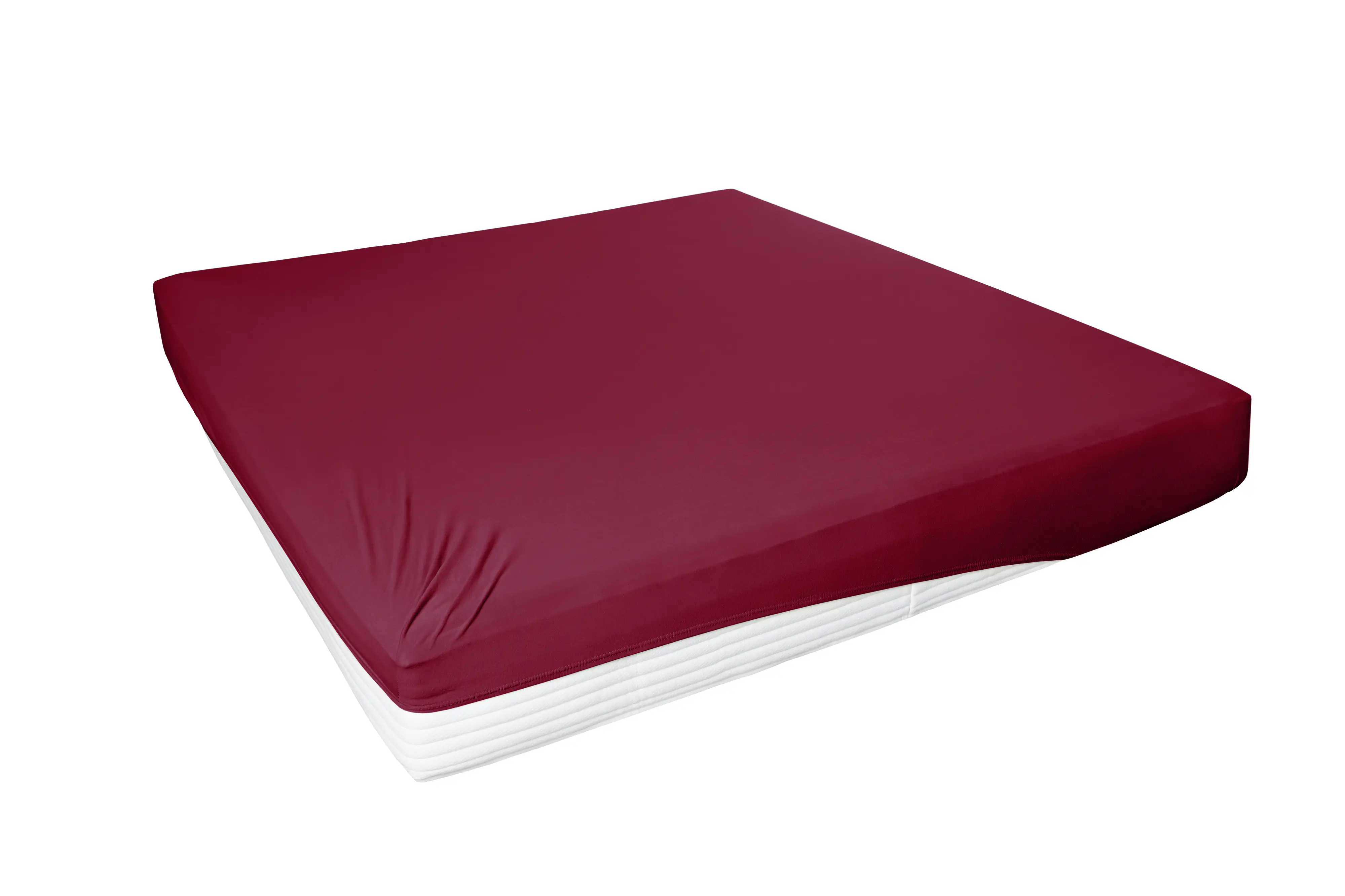 Westminster Spannbetttuch Jersey Elastan 100 x 200 cm bordeaux