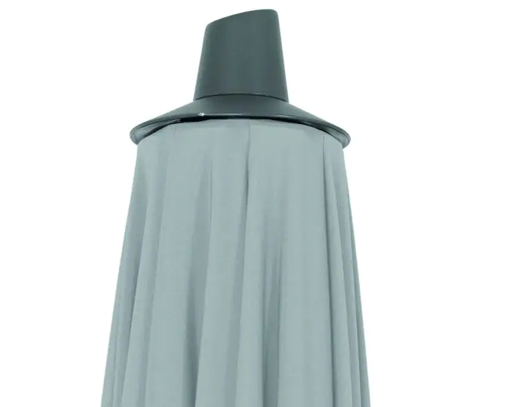 Siena Garden Mittelstockschirm Avio grau Ø 300 cm