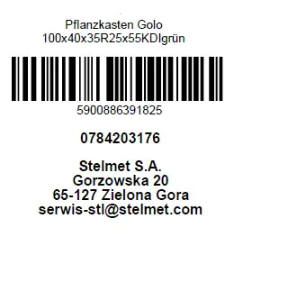 Pflanzkasten Golo 100 x 40 cm mit Wurzeltuch