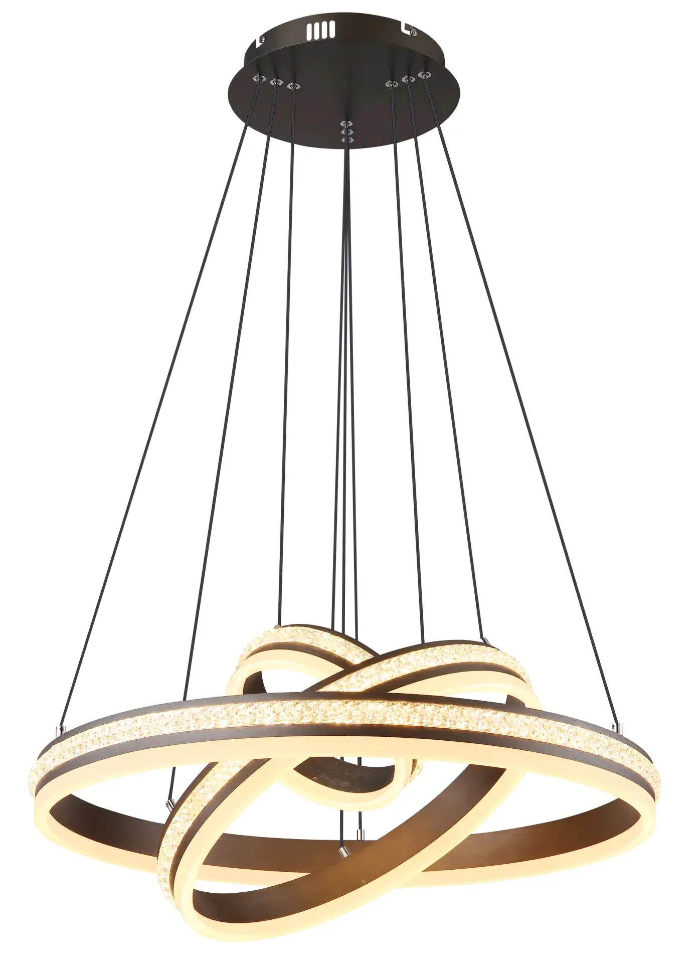 Globo LED Hängeleuchte Grouni 3 Ringe