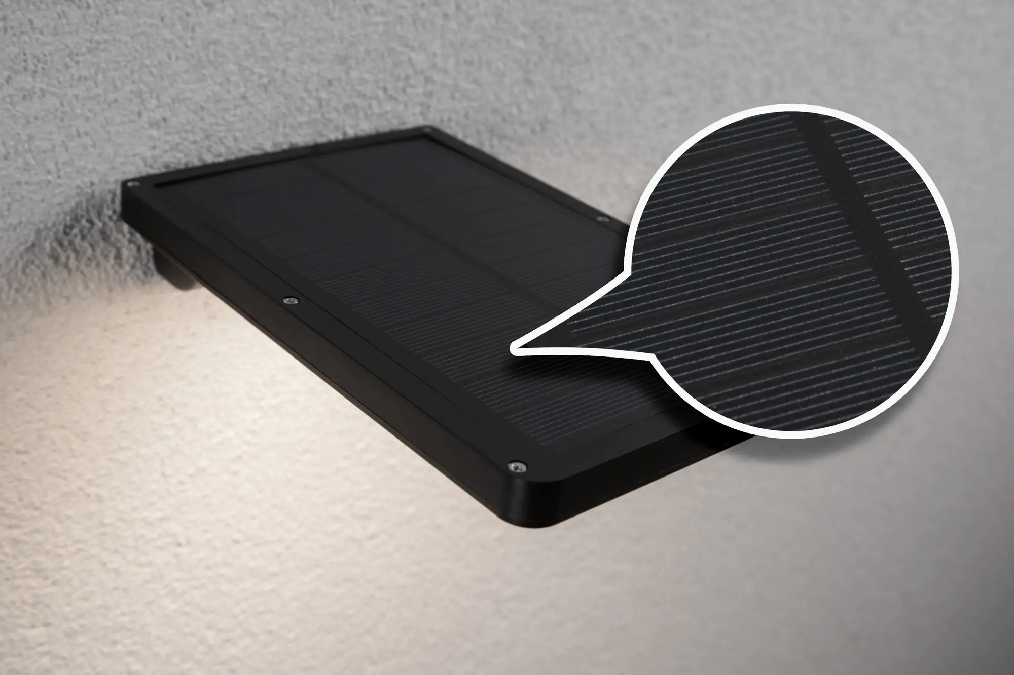Paulmann Outdoor Solar Wandleuchte Solveig schwarz warmweiß Bewegungsmelder