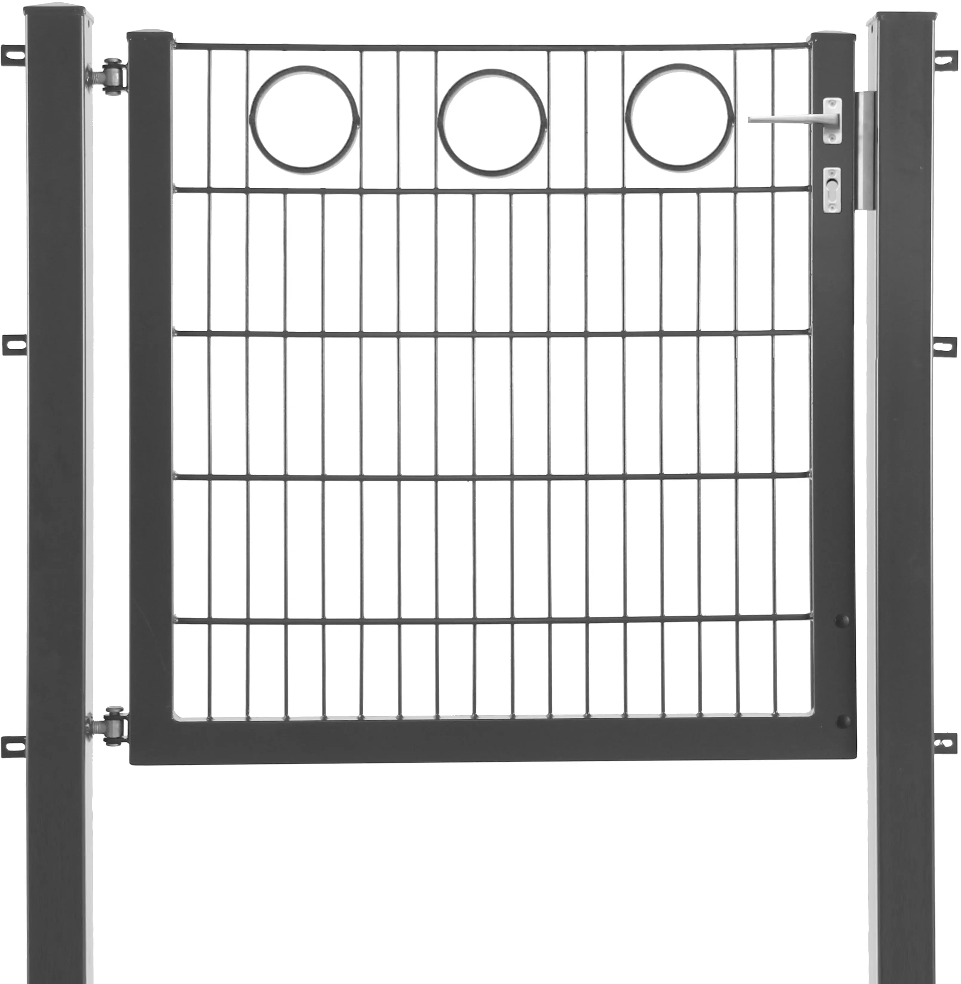 Floraworld Gartentor Dekor Comfort Ring 100 x 100 cm anthrazit