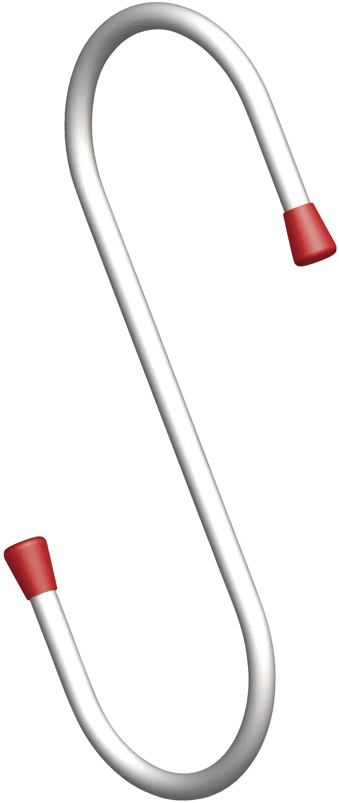 alfer Eimerhaken 180 mm 180 mm Stahl verzinkt Kappe rot
