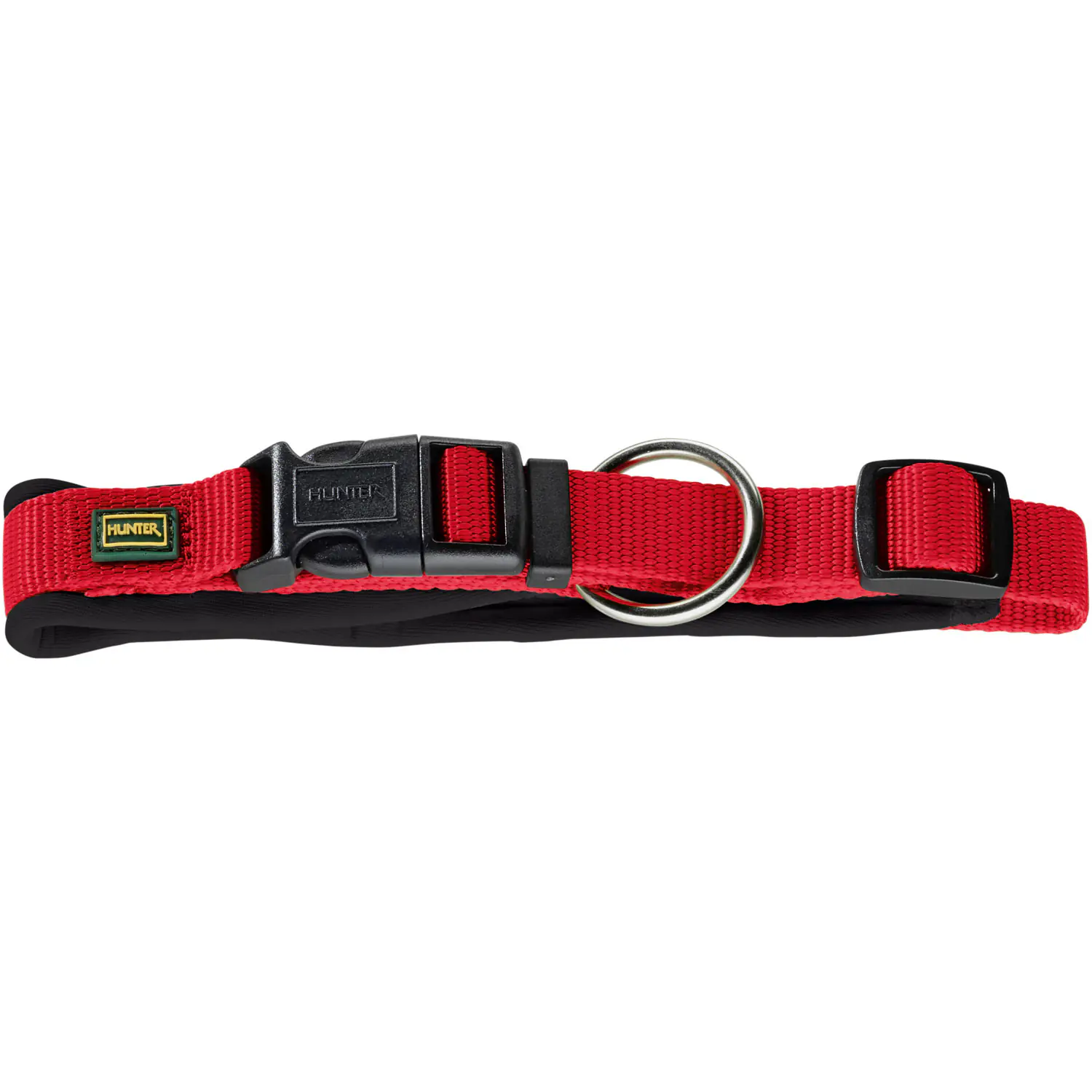 Hunter Hundehalsband Neopren Vario Plus L rot/schwarz
