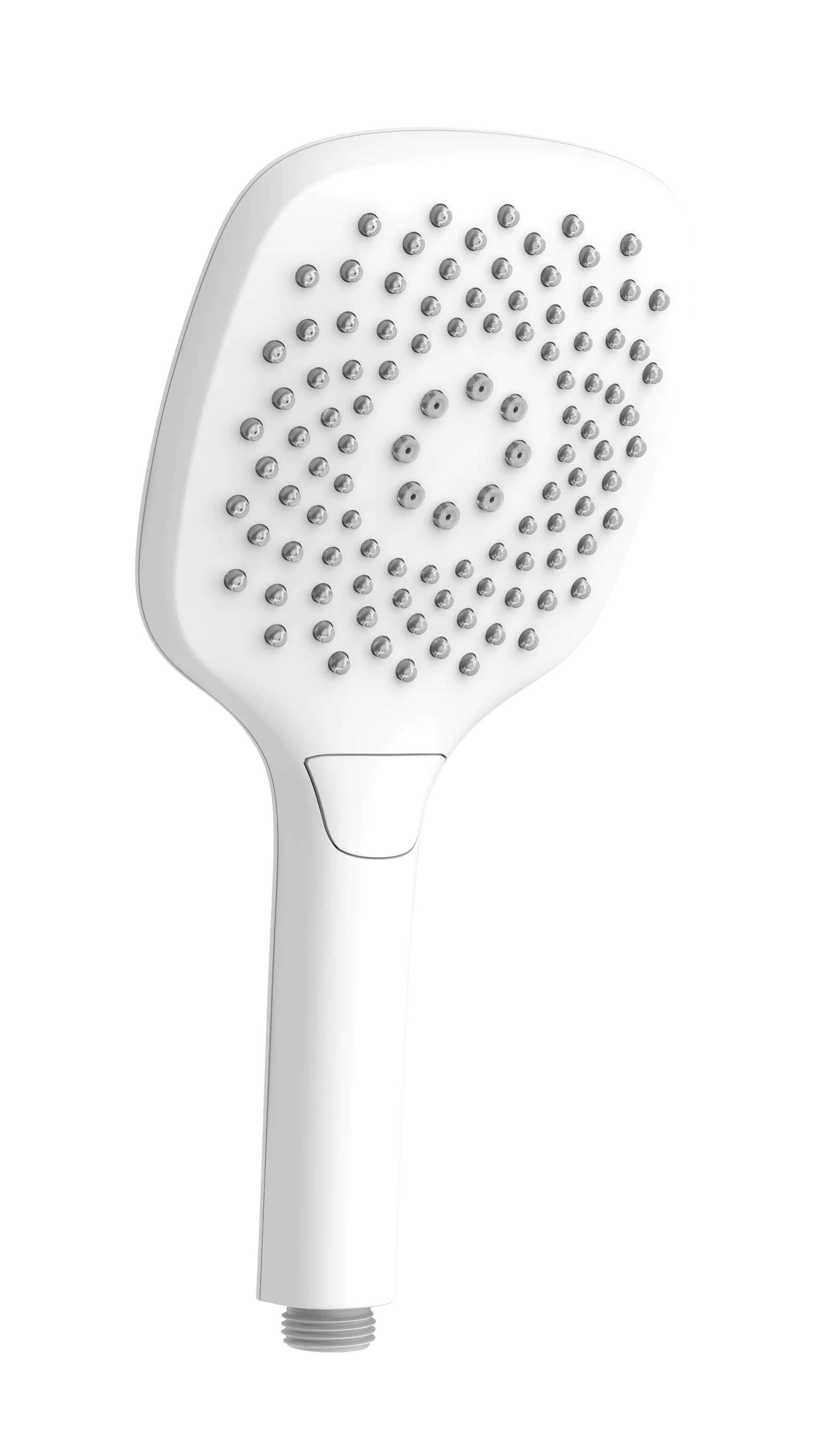 Primaster Handbrause 3 Strahlarten Water Flow quadratisch weiß mit Wasserspareinsatz