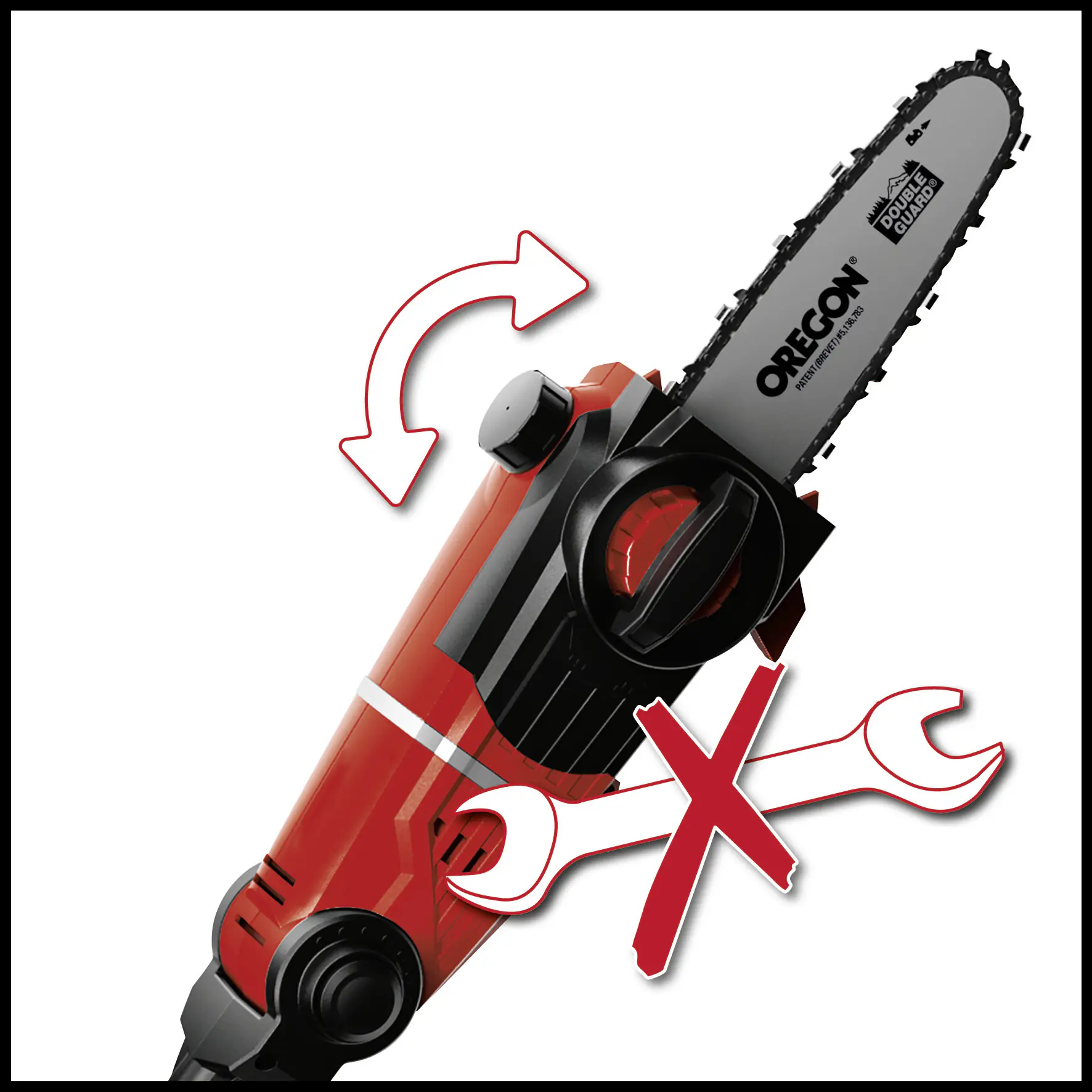 Einhell Akku Multitool GE-HC 18 Li T-solo 17 cm Schwertlänge