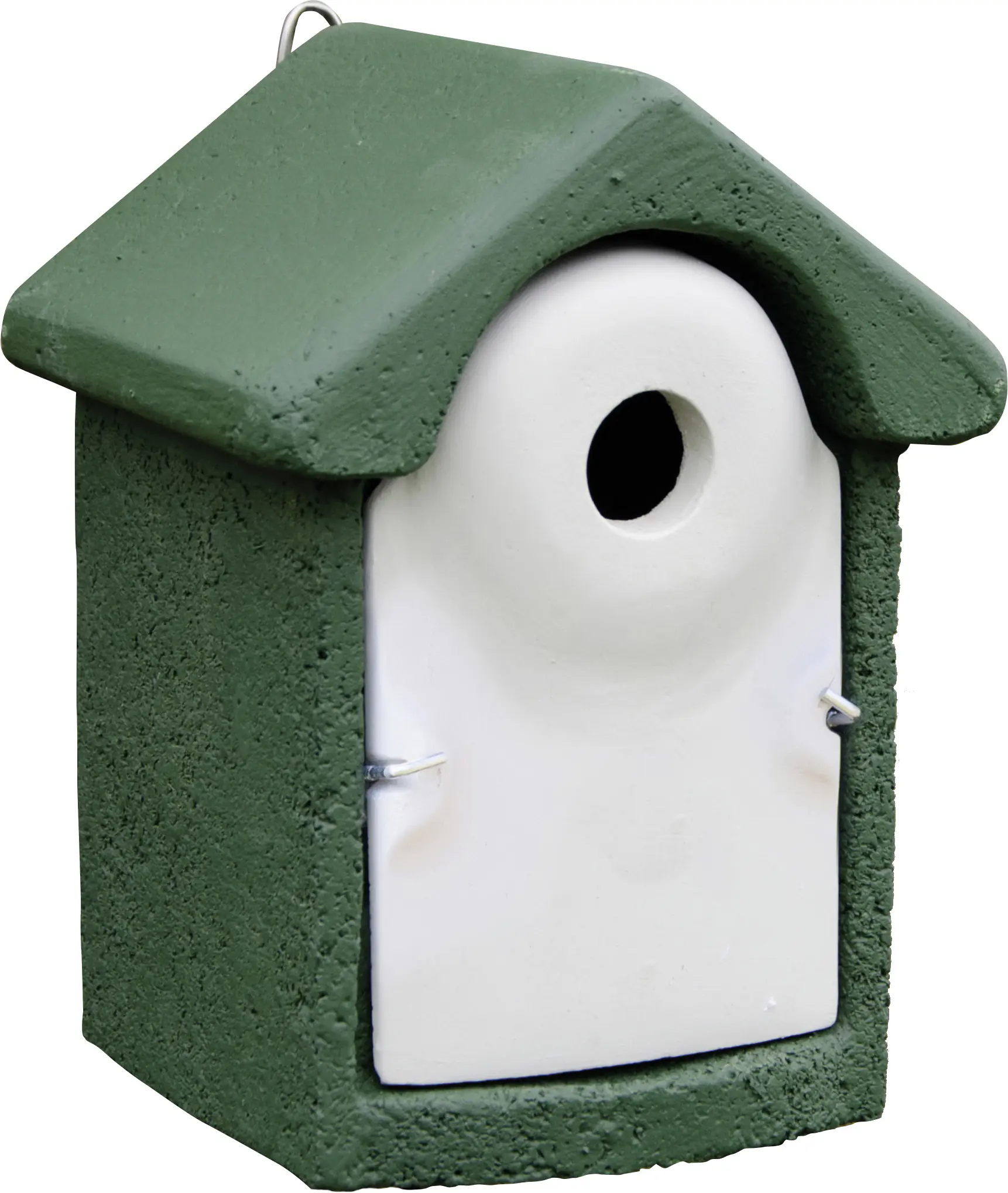 CJ Wildlife Nistkasten für Wildvögel Holzbeton 24 x 19 cm grün/weiß