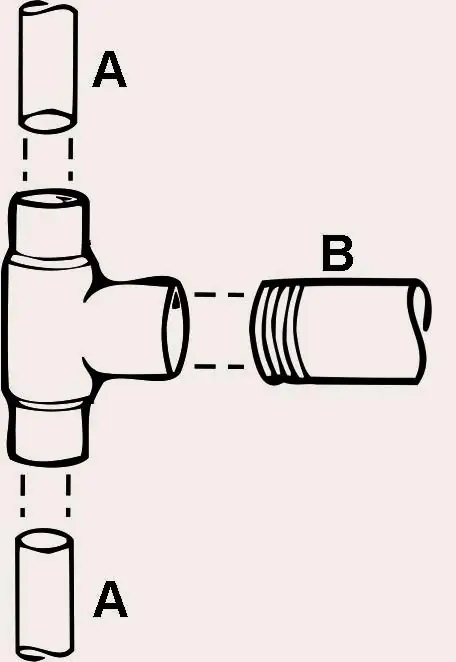 Cornat Löt-T-Stück Fitting Ø 22 mm / 1/2"