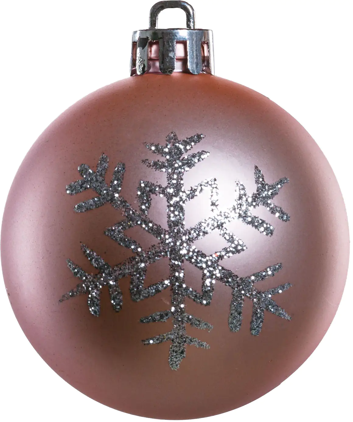 TrendLine Weihnachtskugeln bruchfest, langlebig Ø 6 cm rosa mattiert 6 Stück