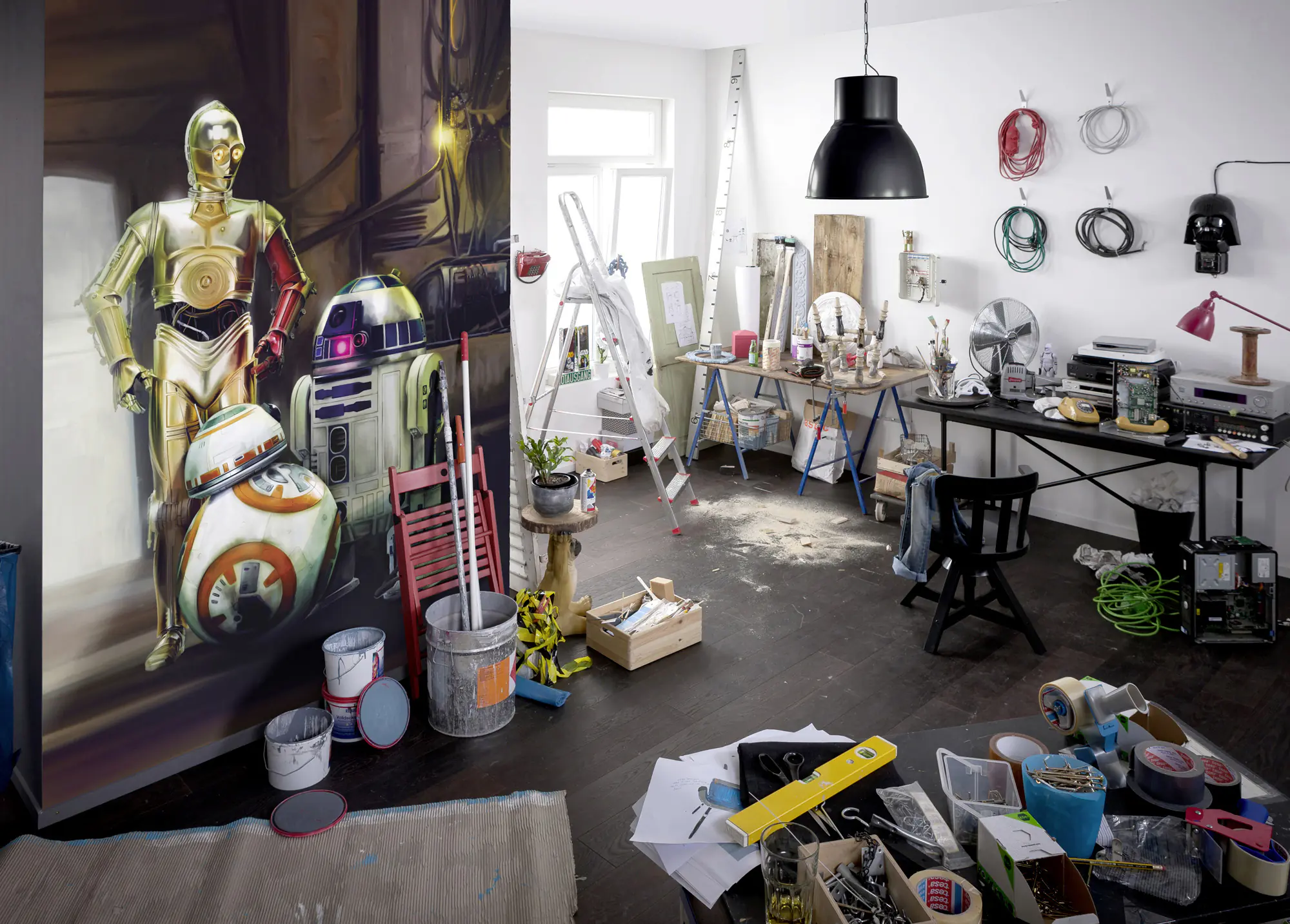 Komar Fototapete Star Wars Three Droids 254 x 184 cm 