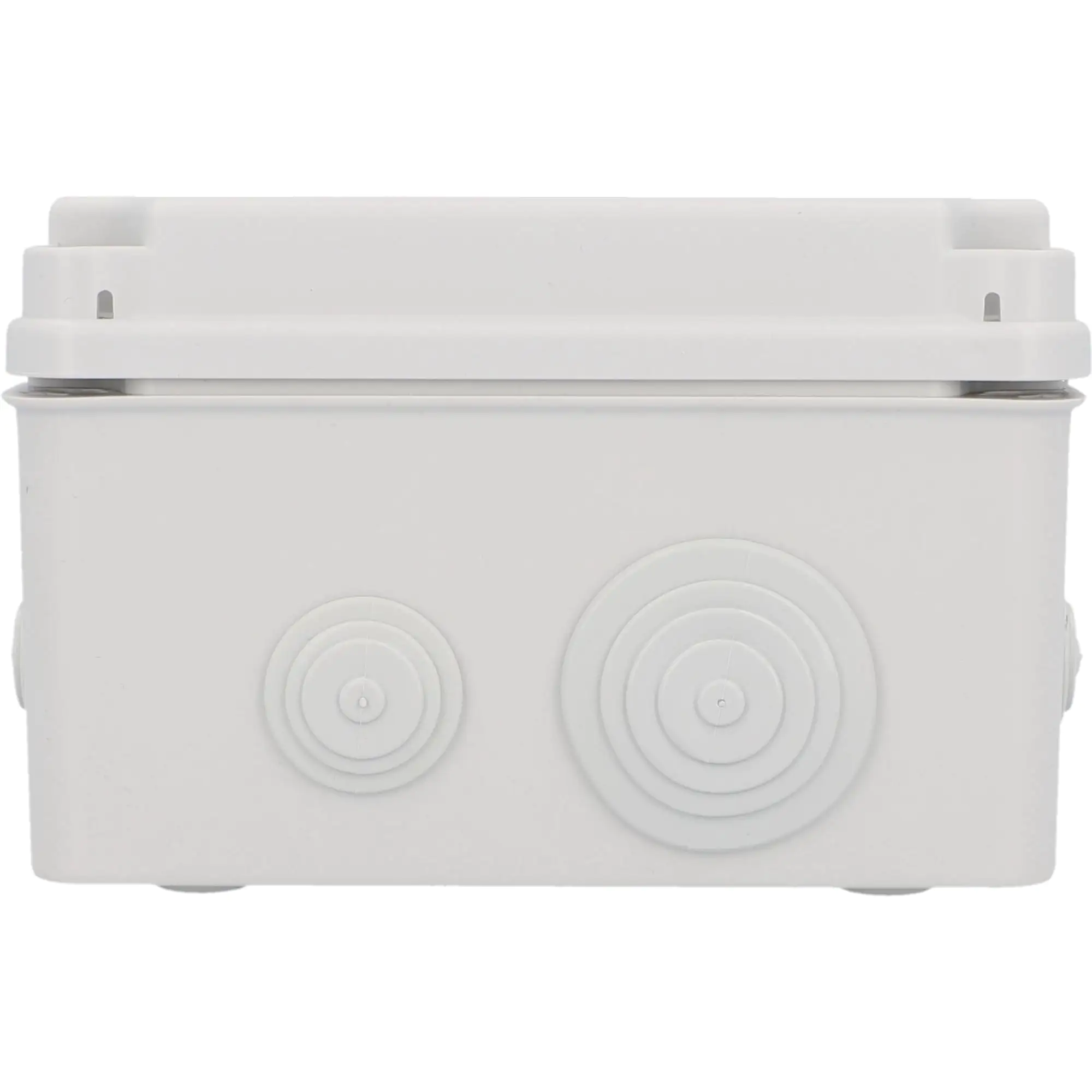 Aufputz- Abzweigdose IP65, mit Schraubdeckel, 165 x 105 x 190 mm, grau