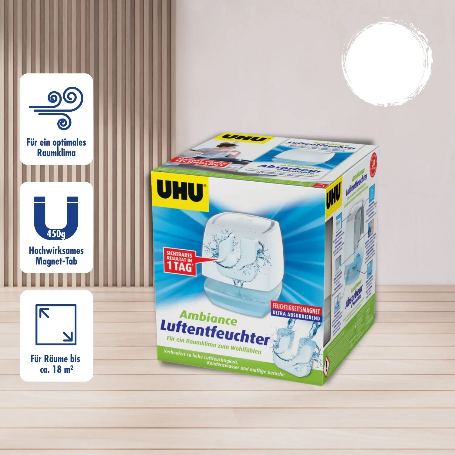 UHU Luftentfeuchter Ambiance weiß, 450 g