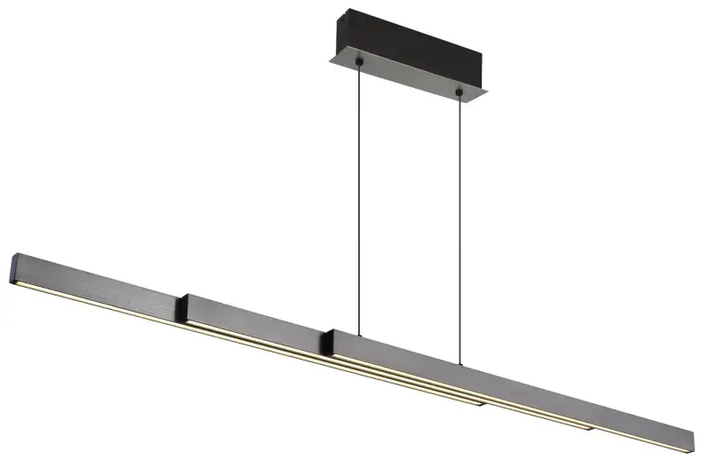 Globo LED Pendelleuchte Ethan 150 x 150 cm grau dunkel warmweiß