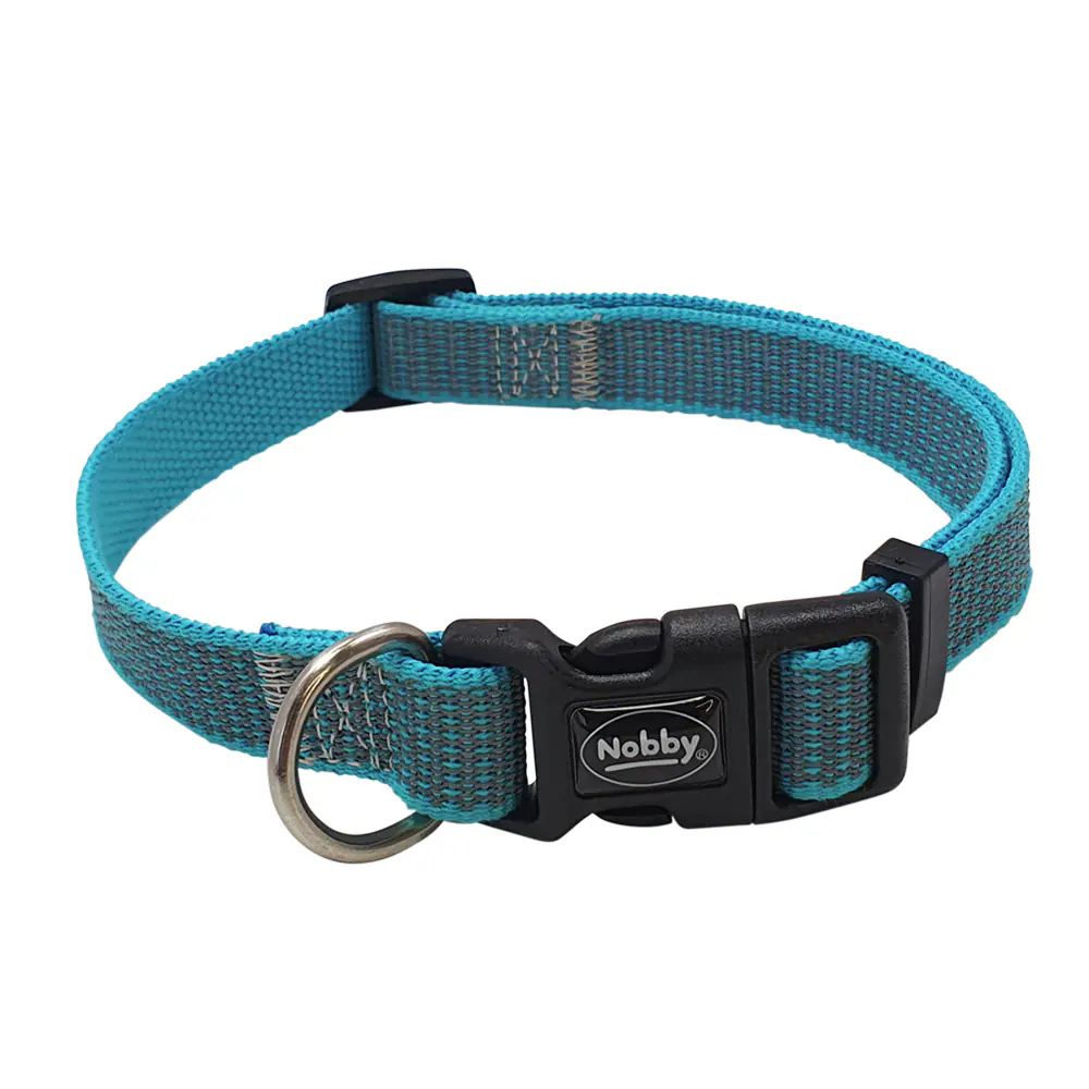 Nobby Hundehalsband Full Reflect L-XL hellblau