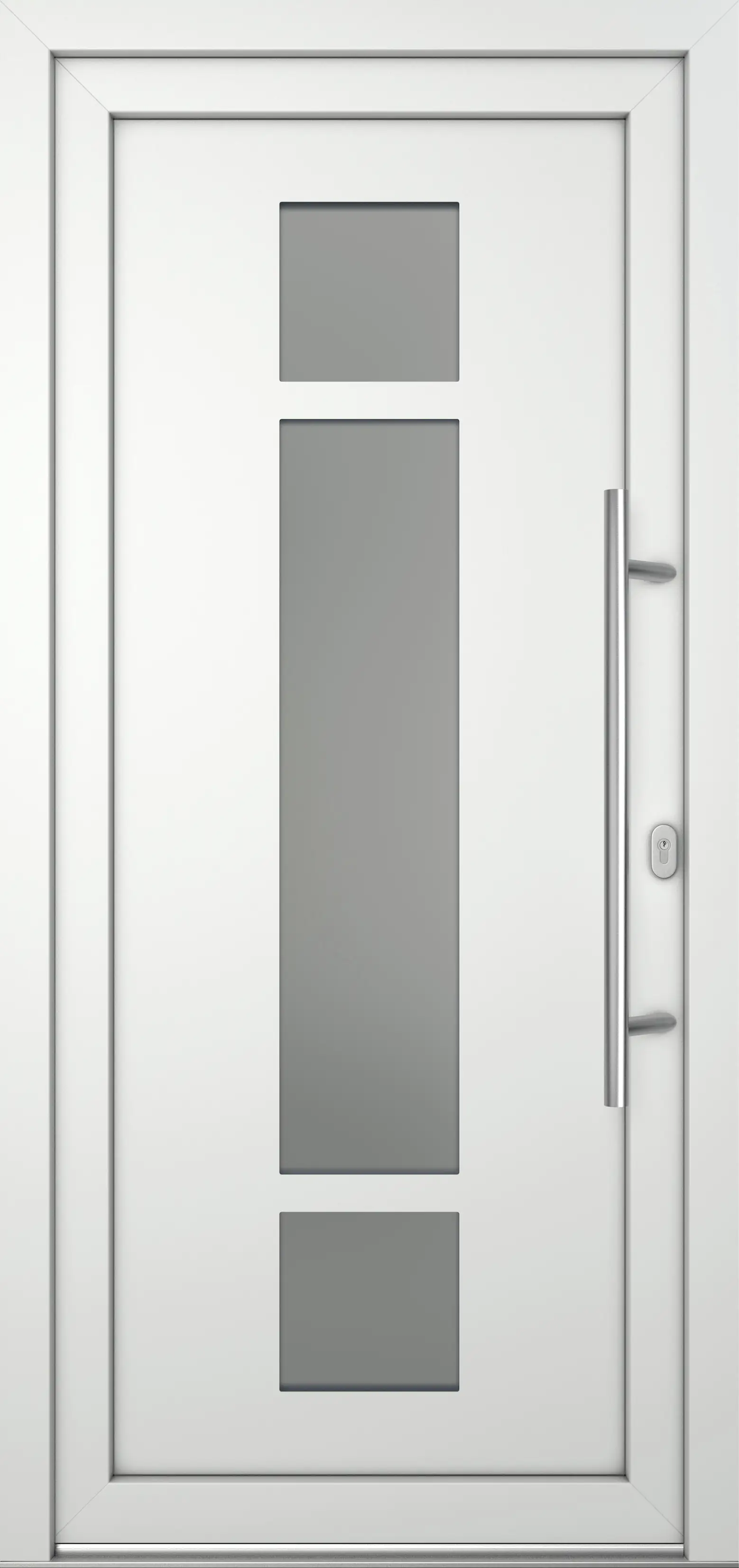 Meeth Haustür Optimal Pro PVC Modell 102 88 x 200 cm DIN Rechts weiß