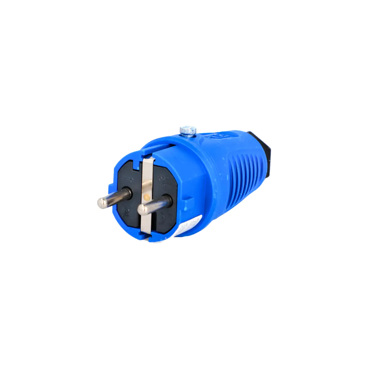 PCE Schutzkontakt-Stecker Vollgummi IP54 blau
