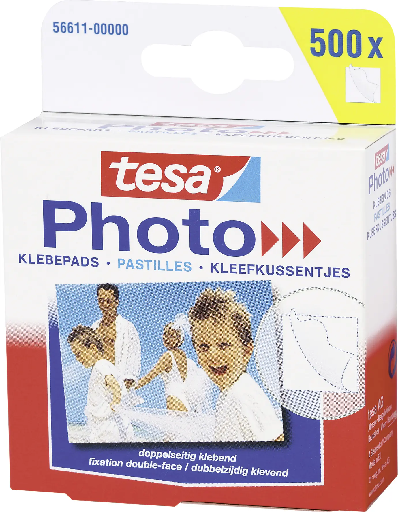 tesa Photo Klebepads Big Pack weiß, 500 Stück