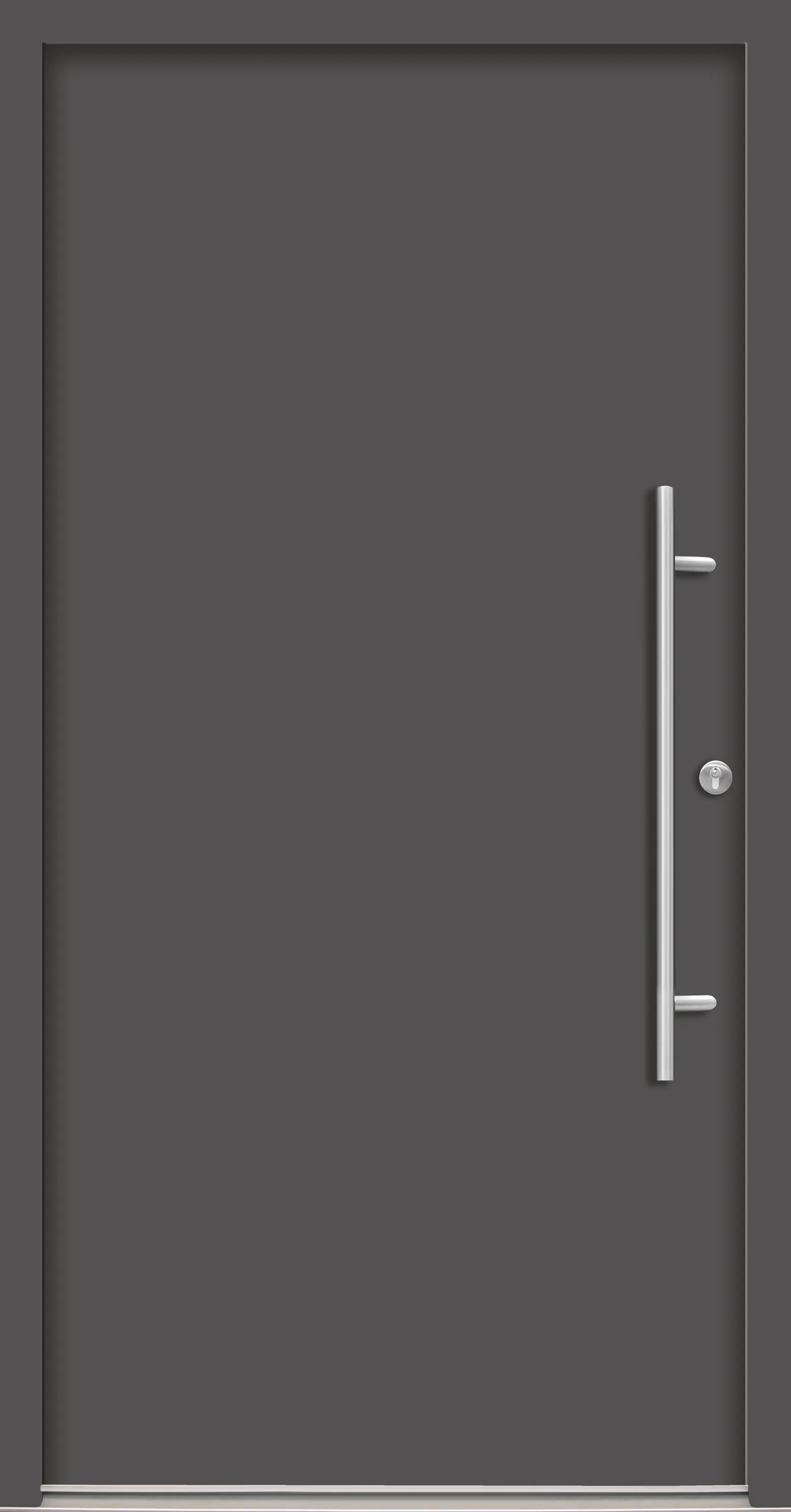 Splendoor Haustür Passivedoor Premium B05 Anthrazit DIN Rechts 100 x 210 cm