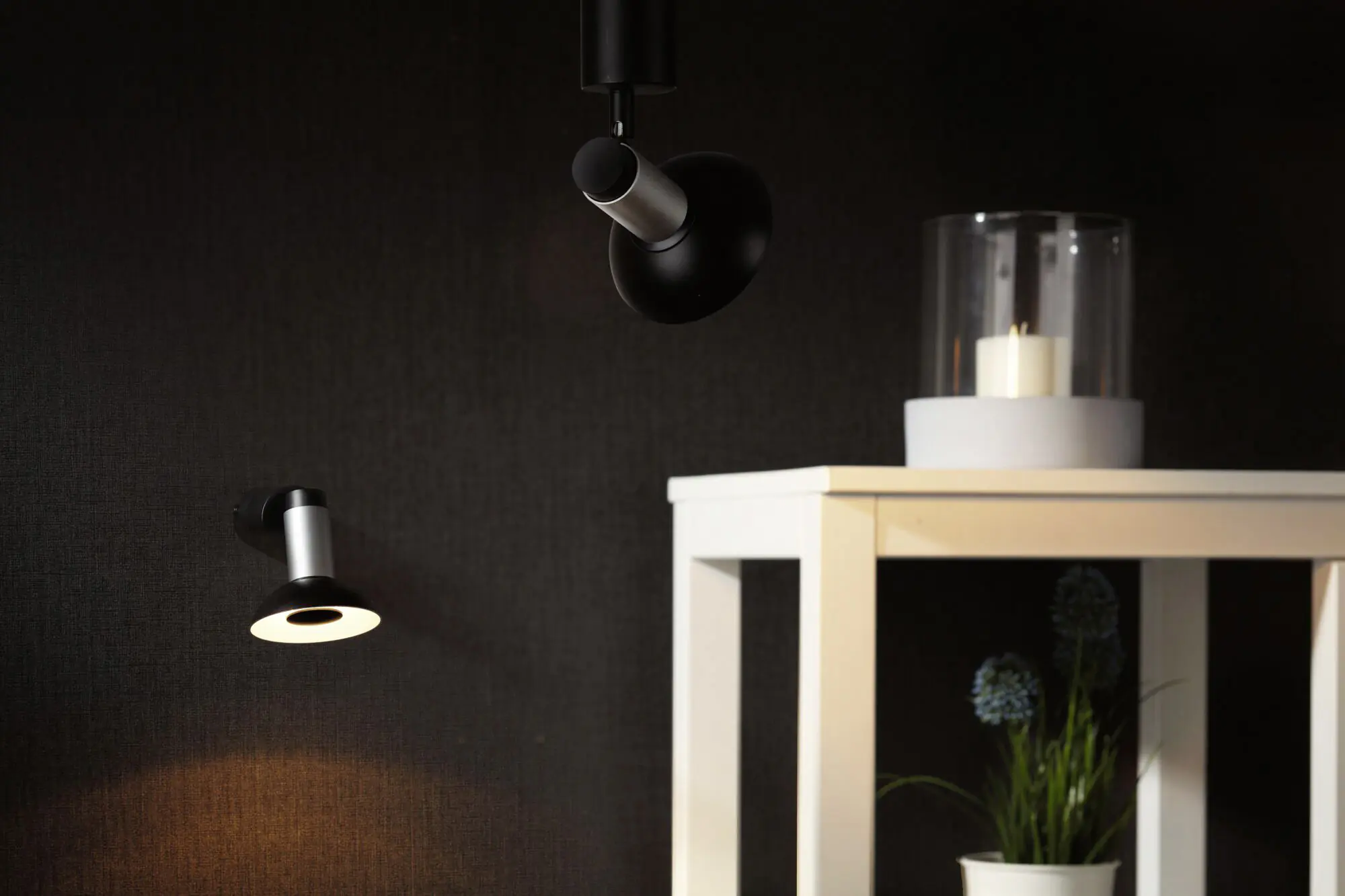 Paulmann LED Leuchtmittel Deko Reflektor GU10 4,9 W schwarz weiß dimmbar