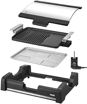 Unold Tischgrill Barbecue Edel Elektrogrill