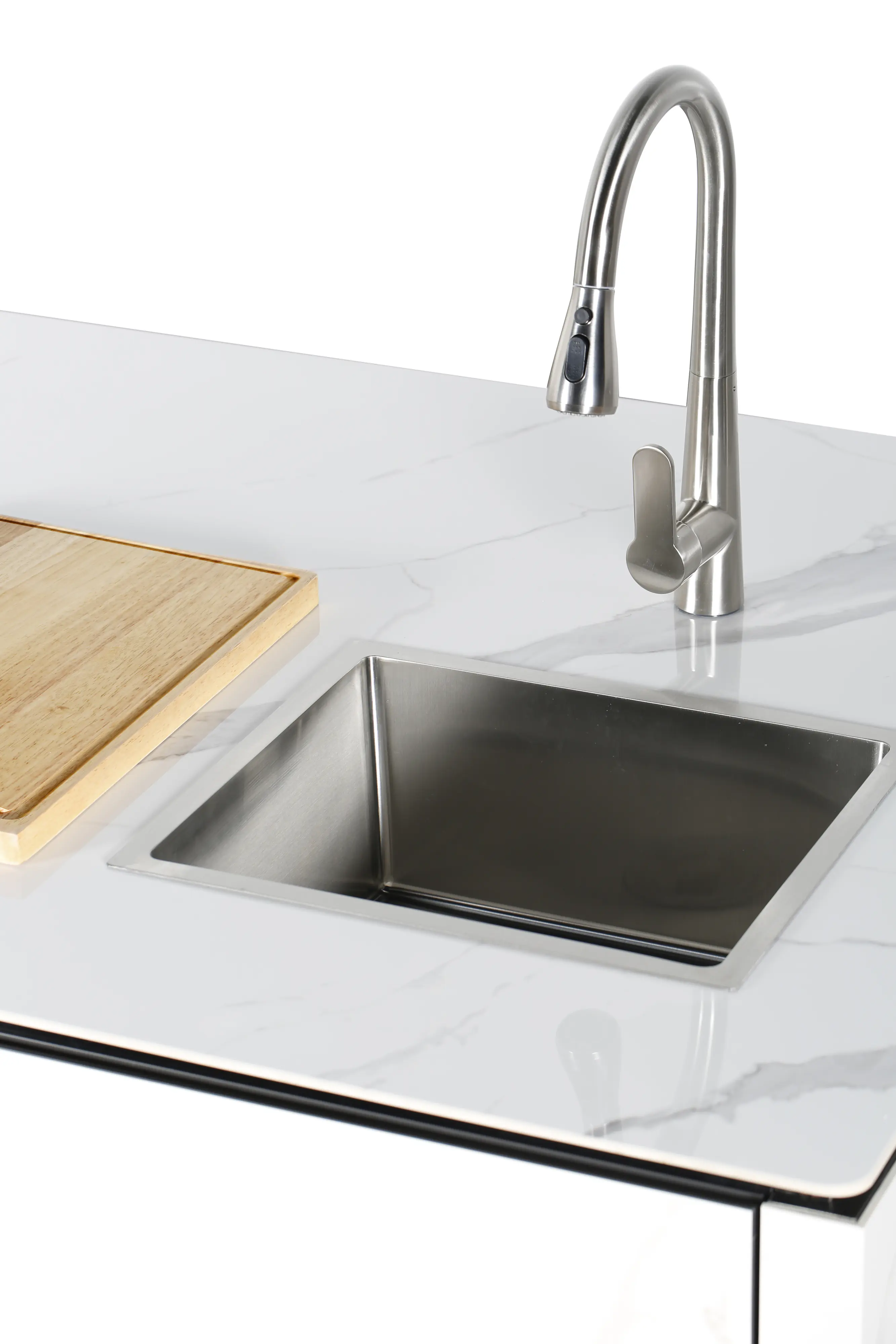 Buschbeck Outdoorküche Sheffield inkl. Kühlschrank und Spüle mit Armatur