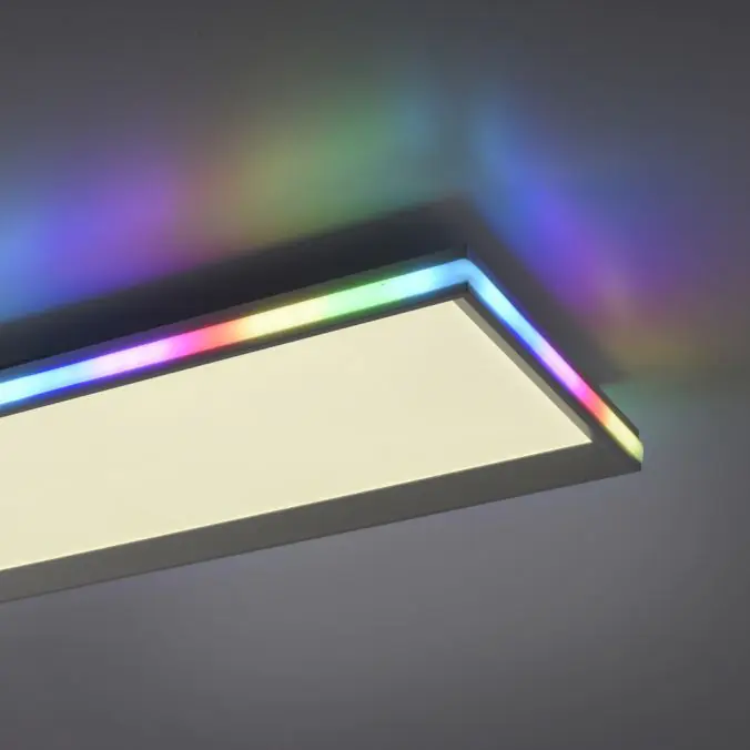 JustLight CCT LED Deckenleuchte Galactica weiß 100 x 25 cm dimmbar