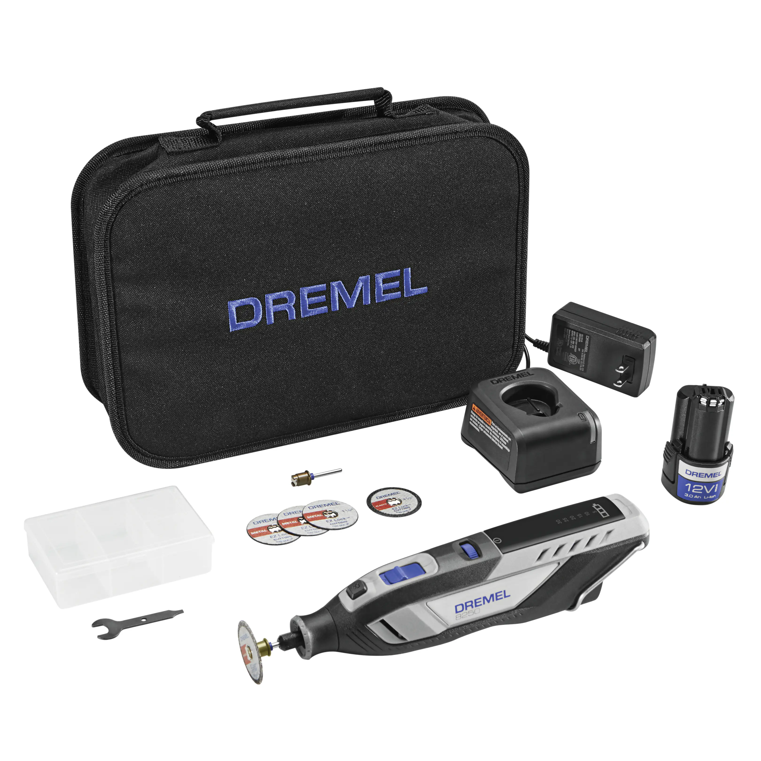 Dremel Akku-Multitool 8250-5 12V 2 Ah mit 5-teiligem Zubehör