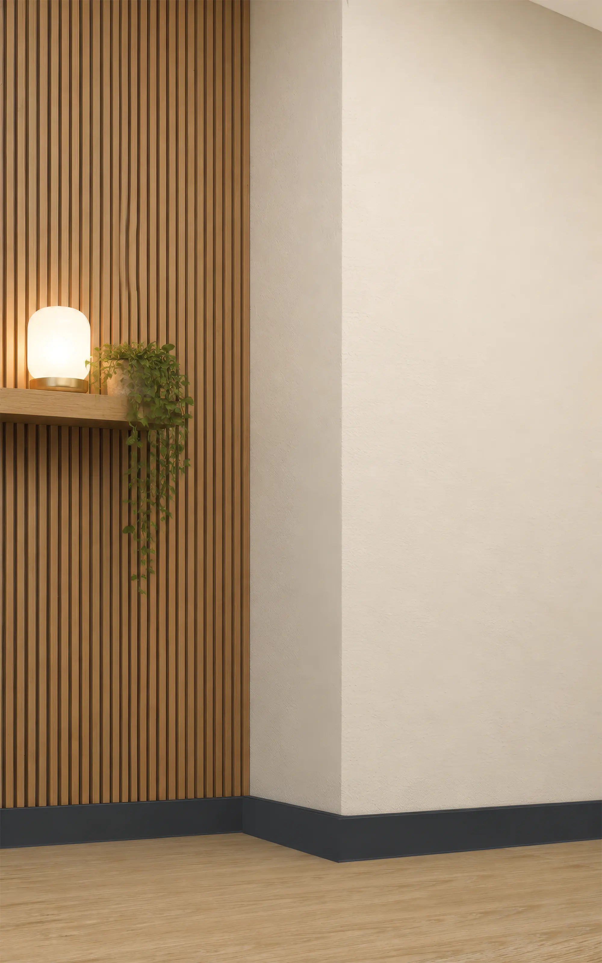 Neuhofer Fußleiste MDF 240 cm x 60 x 13 mm anthrazit
