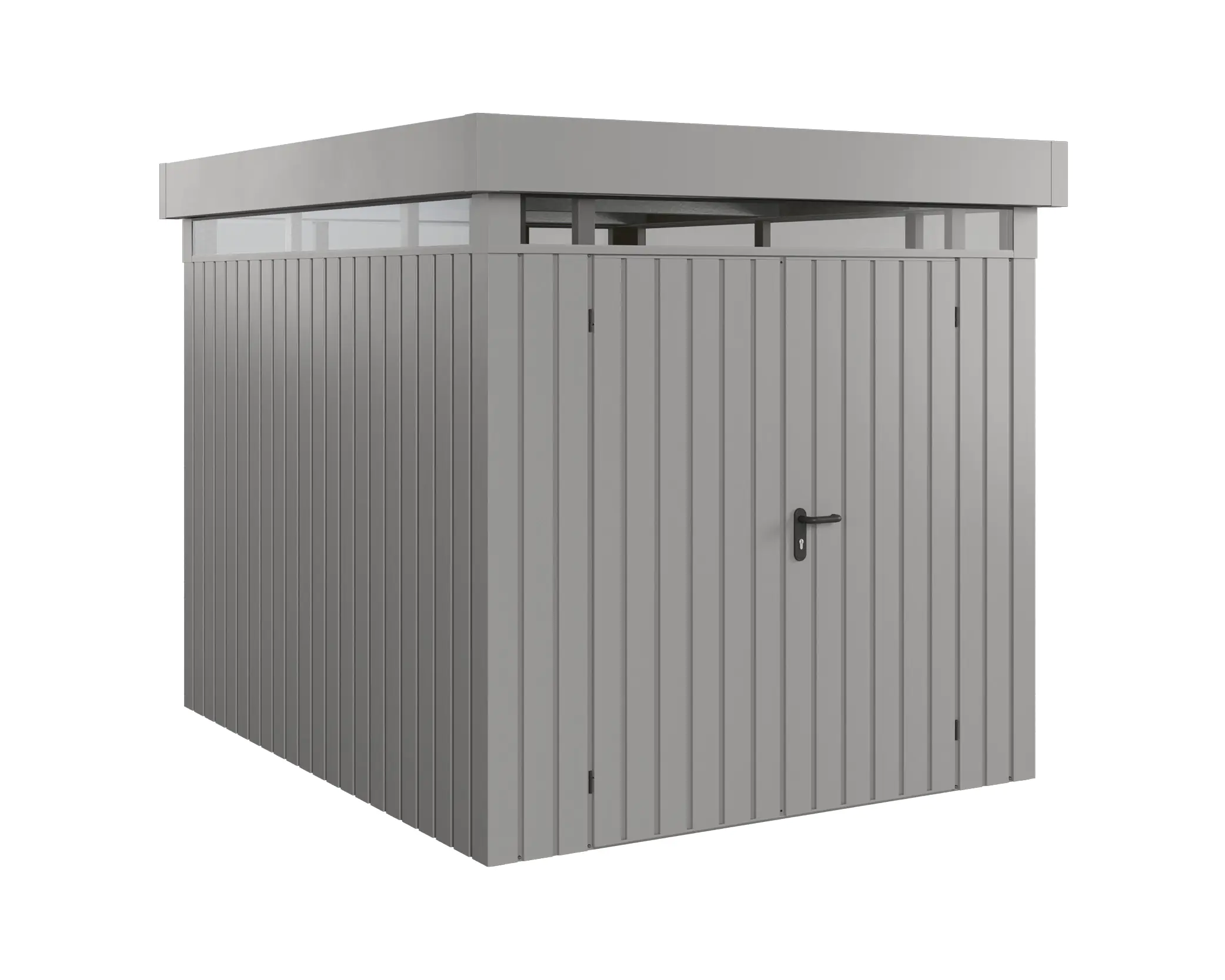 EcoStar Metallgerätehaus Euroline EFD6 LB graualuminium 214 x 262 cm 2-flg.