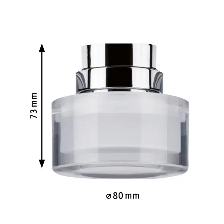 Paulmann LED-Leuchte URail 1er Schienenspot Topa Dot chrom satin dimmbar