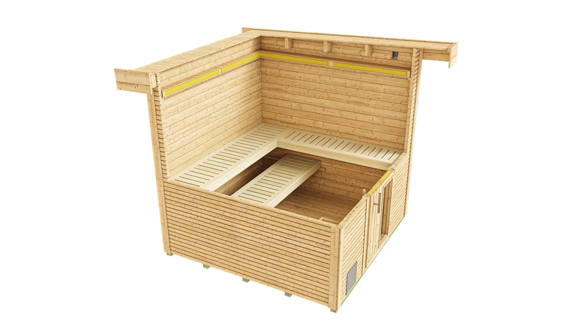 Weka Gartensauna Kuopio 5,66 m² natur