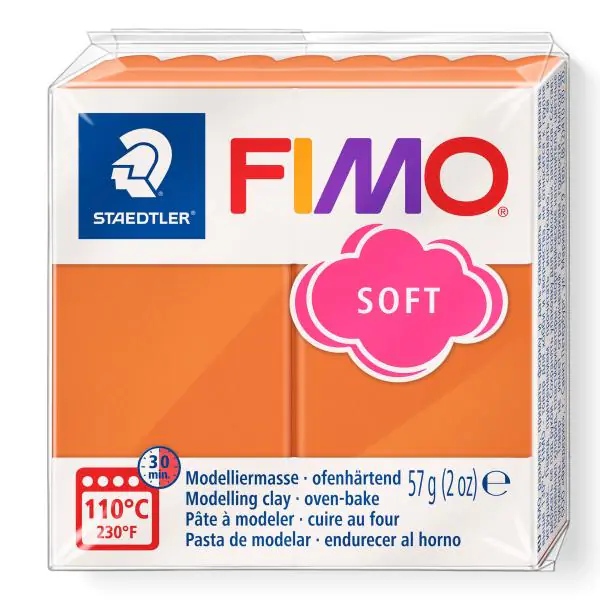 Fimo Soft cognac 57 Gramm