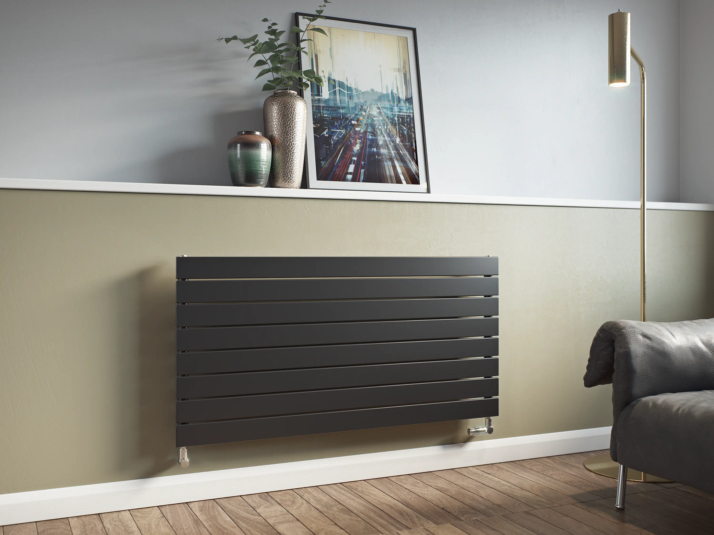 Ximax Heizkörper P1 horizontal 59,5 x 100 cm 634 Watt anthrazit 