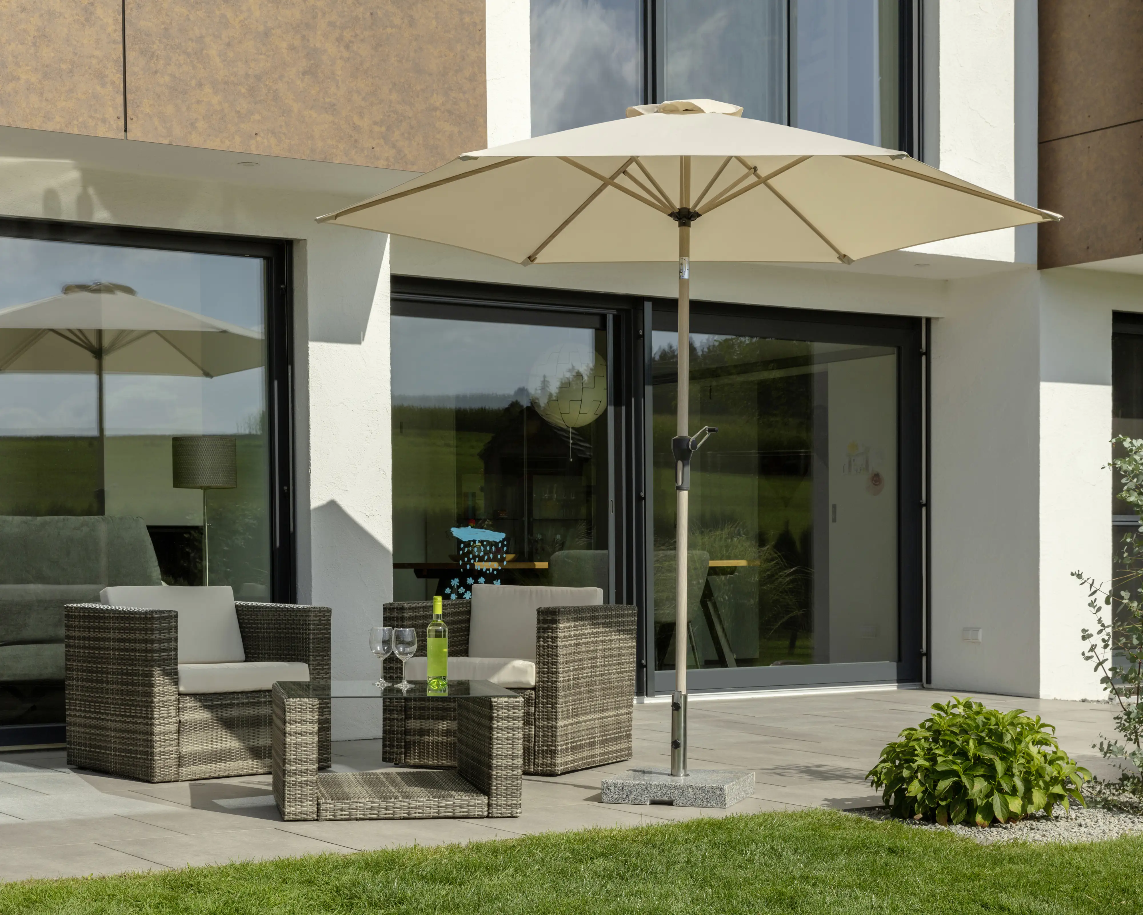 Schneider Sonnenschirm Cordoba natur Ø 270 cm