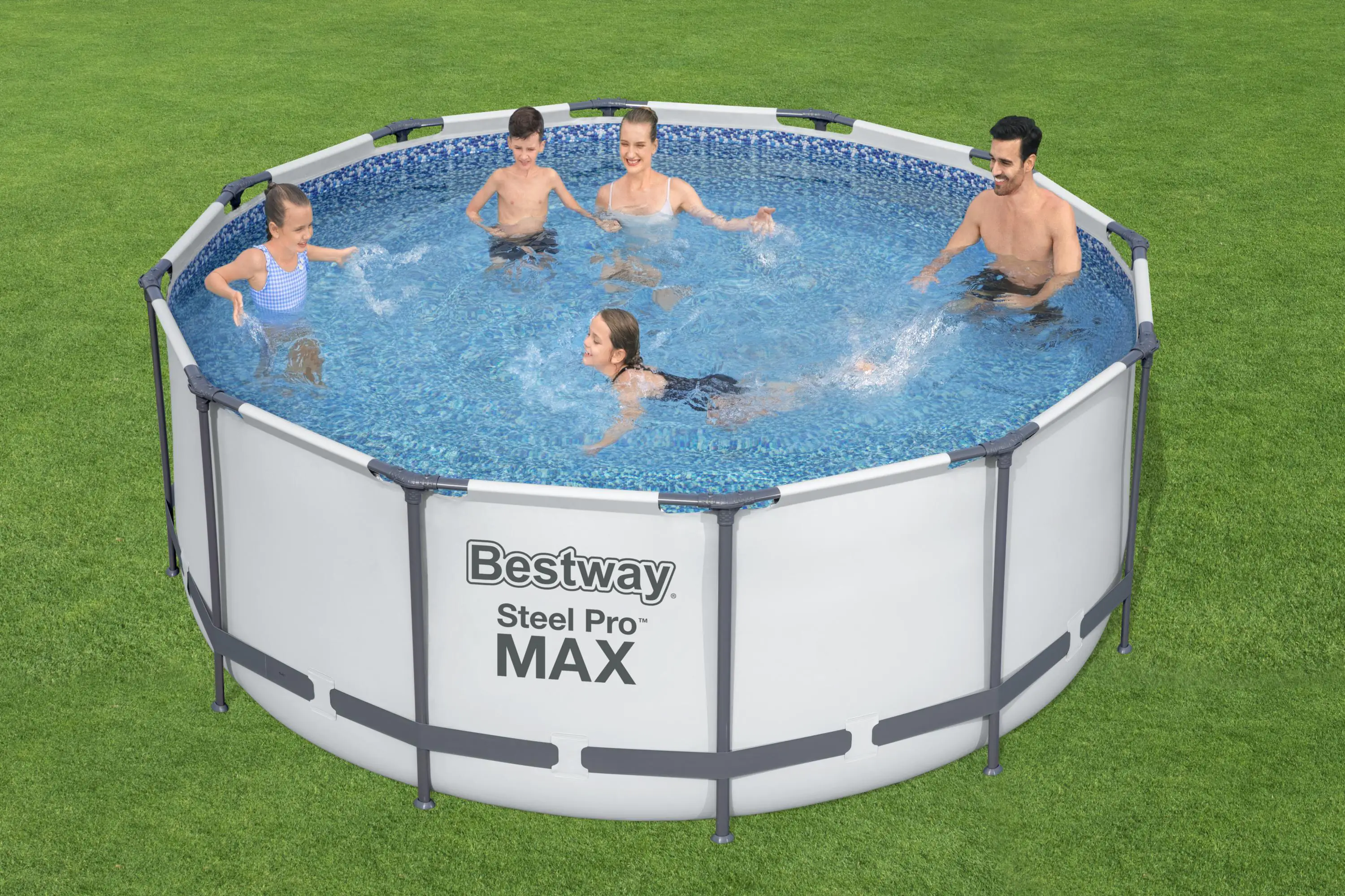 Bestway Steel Pro Max Frame Pool Komplett-Set Ø 366 x 122 cm