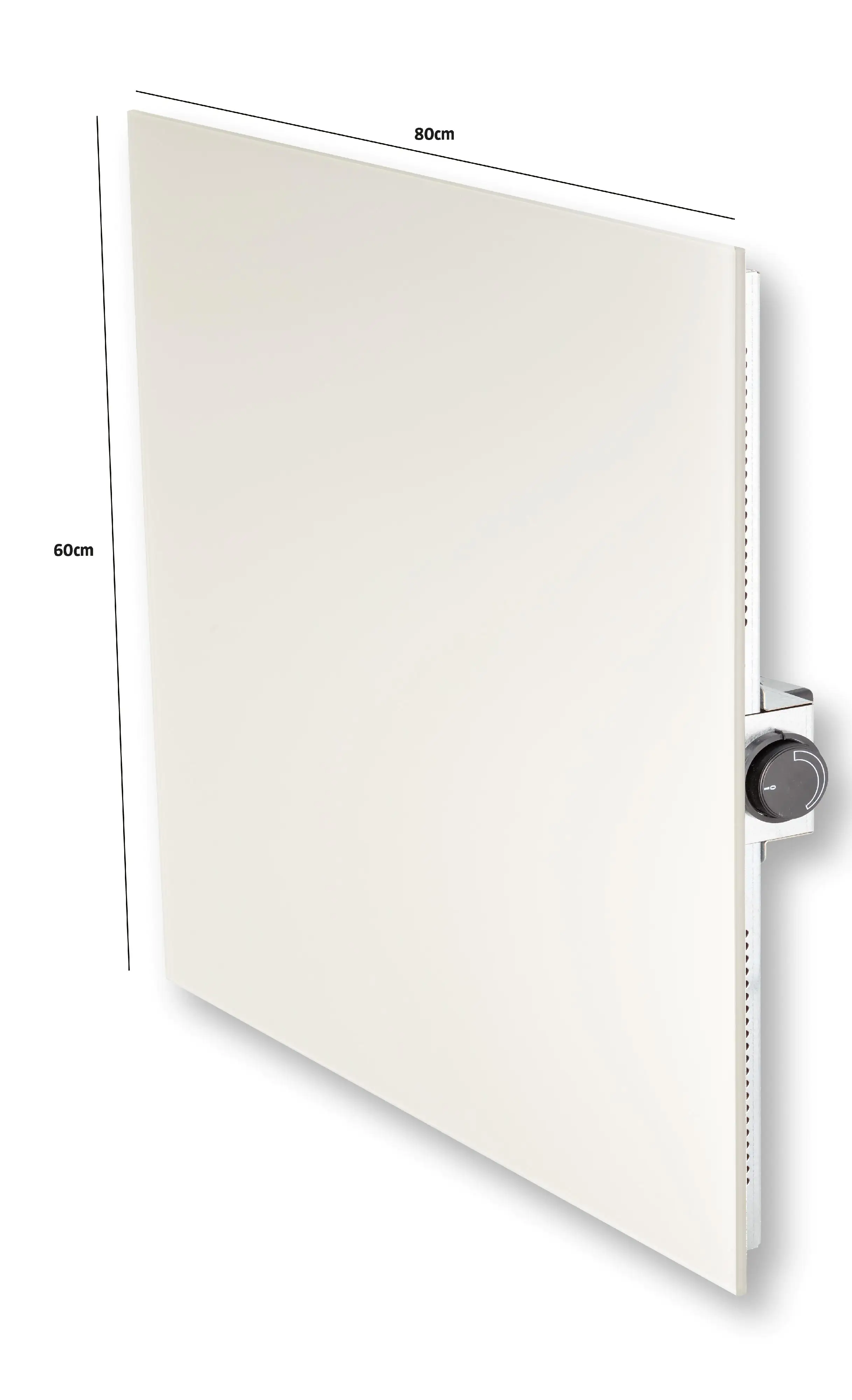Bella Jolly Infrarot Glasheizkörper 60 x 80 cm 580 Watt, weiß